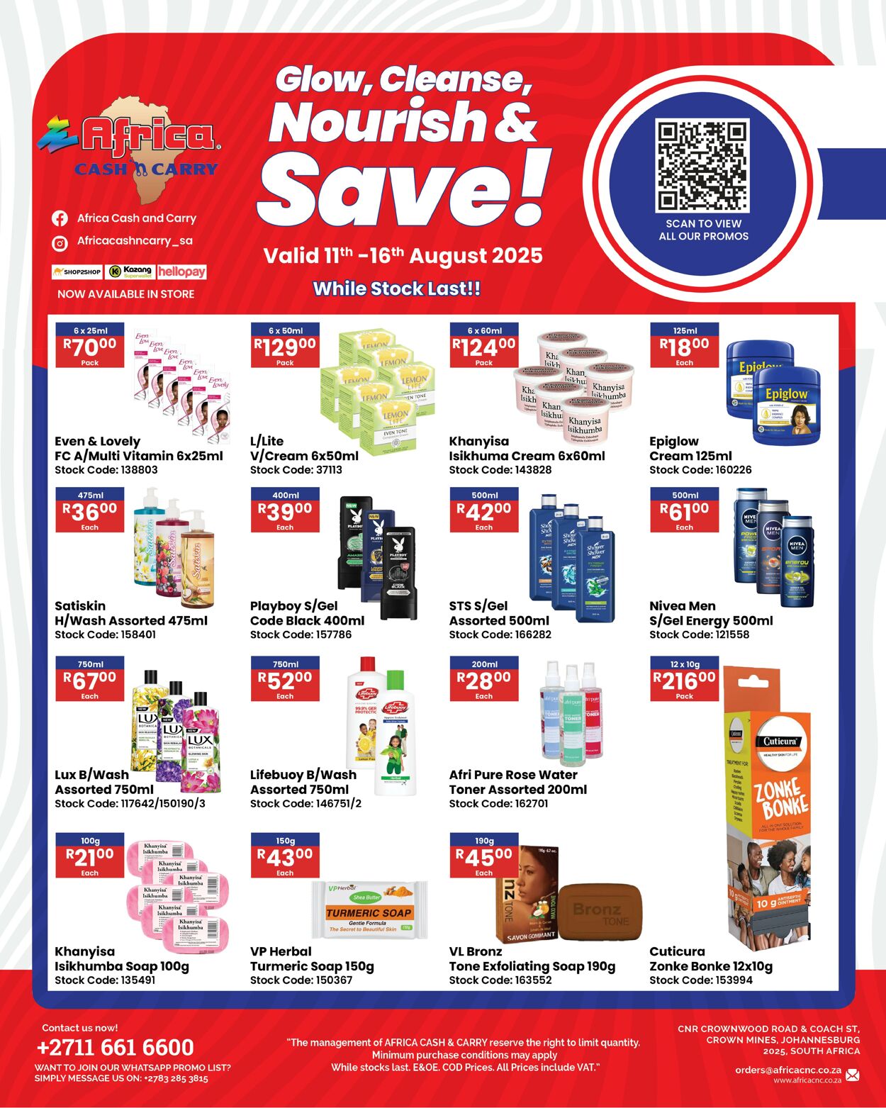 Special Africa Cash&Carry 11.08.2025 - 16.08.2025