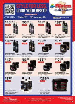 Special Africa Cash&Carry 13.01.2025 - 18.01.2025