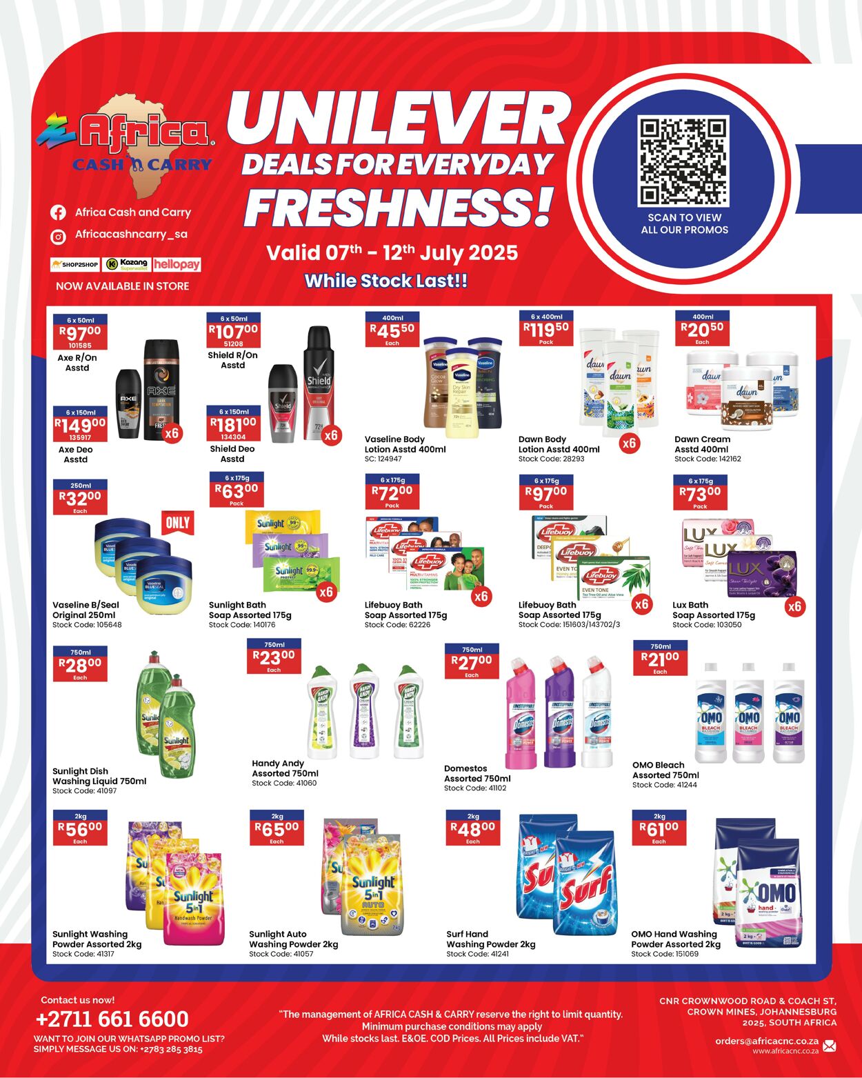 Special Africa Cash&Carry 07.07.2025 - 12.07.2025