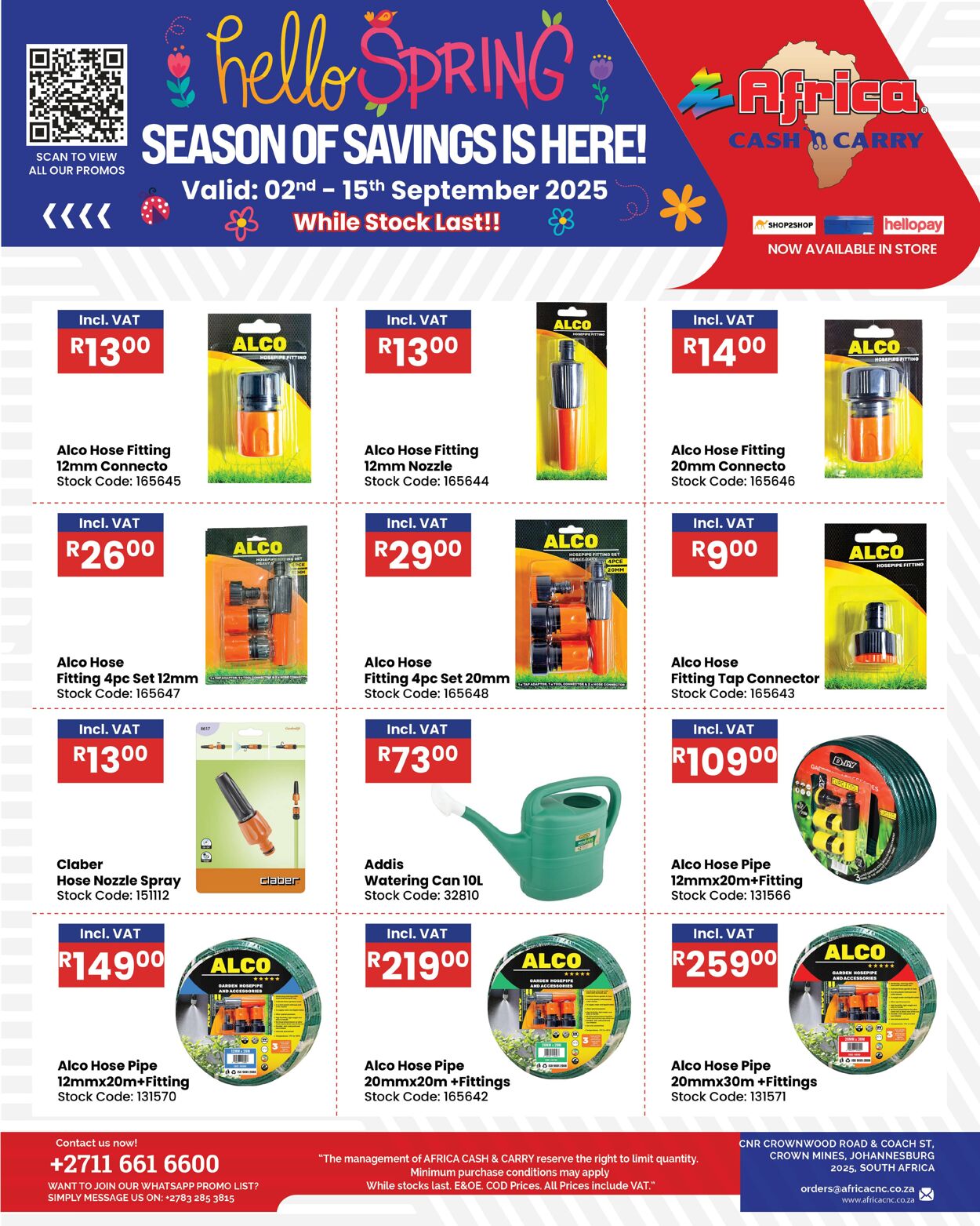 Special Africa Cash&Carry 02.09.2025 - 15.09.2025