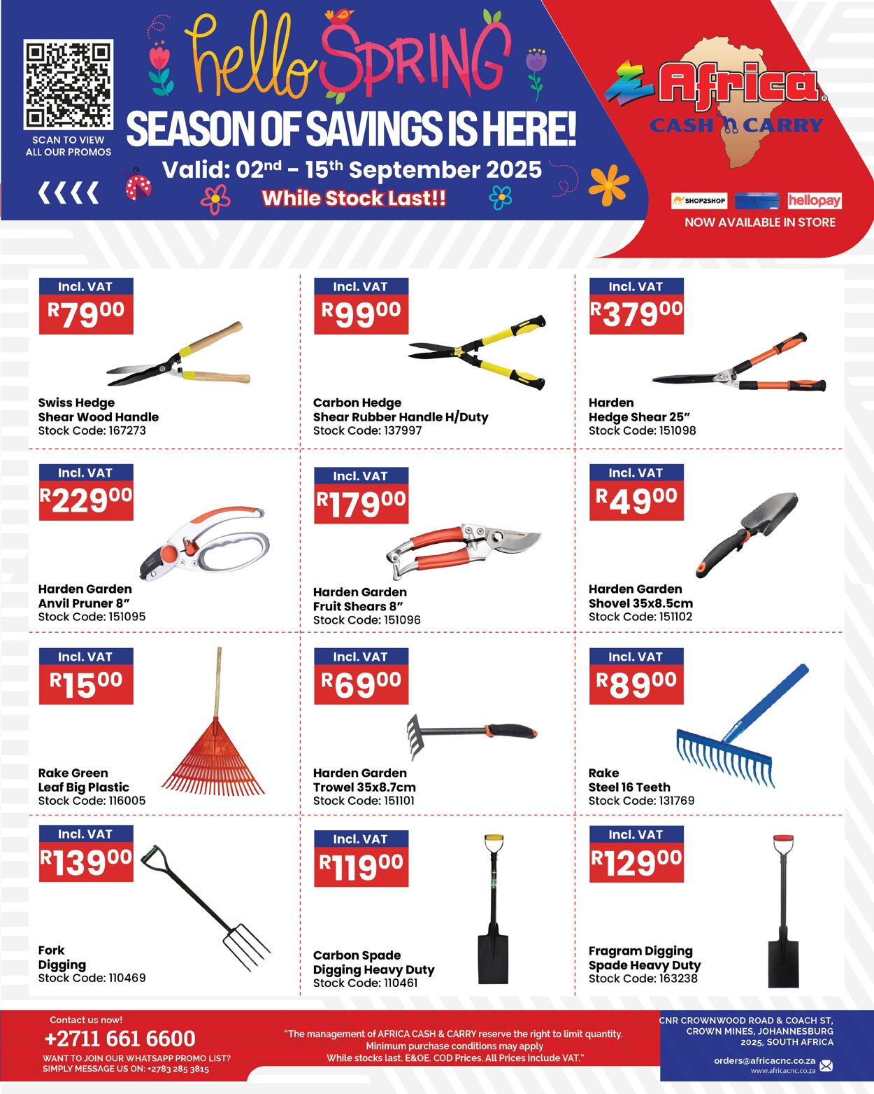 Special Africa Cash&Carry 02.09.2025 - 15.09.2025