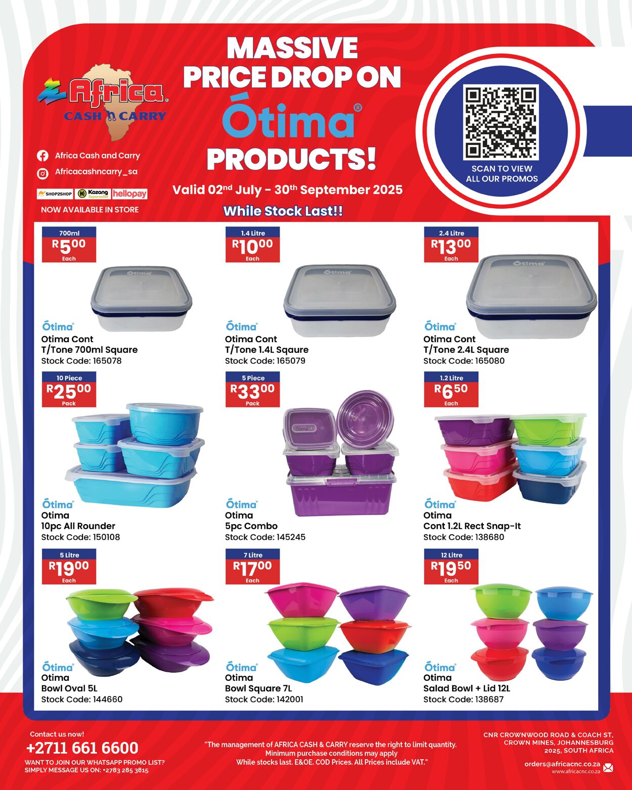 Special Africa Cash&Carry 02.07.2025 - 30.08.2025