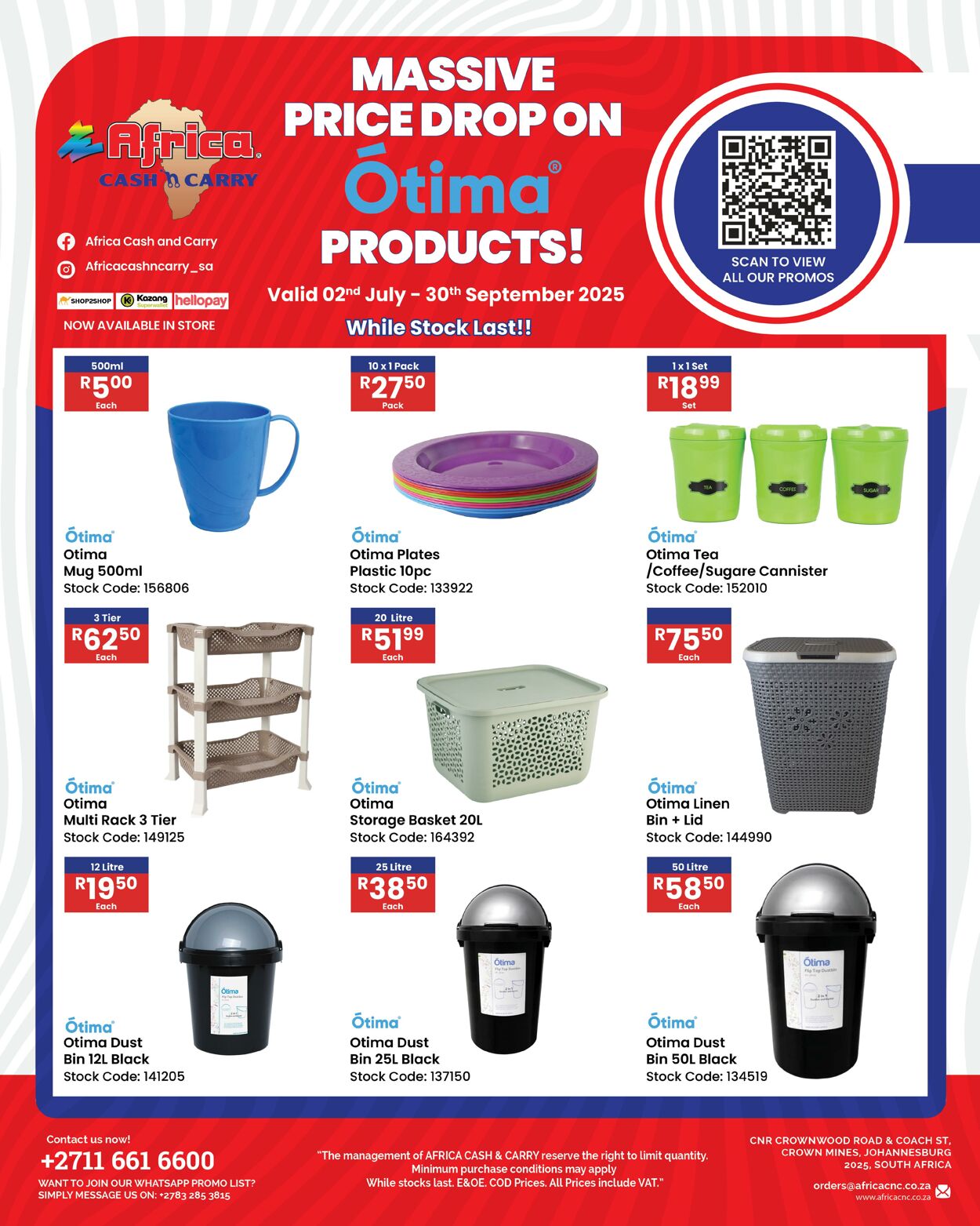 Special Africa Cash&Carry 02.07.2025 - 30.08.2025