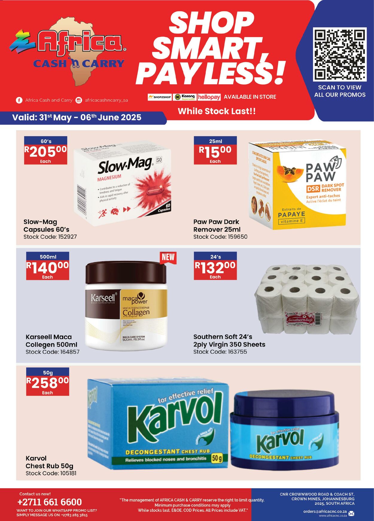 Special Africa Cash&Carry 31.05.2025 - 06.06.2025
