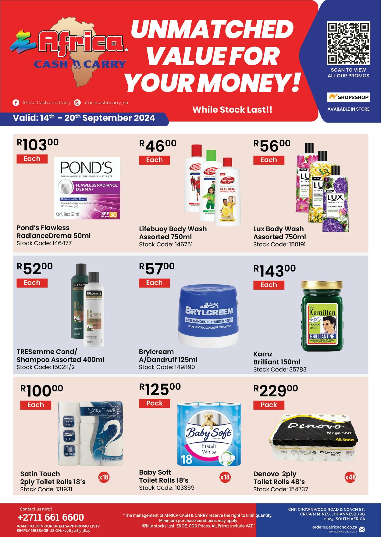 Africa Cash&Carry Promotional specials