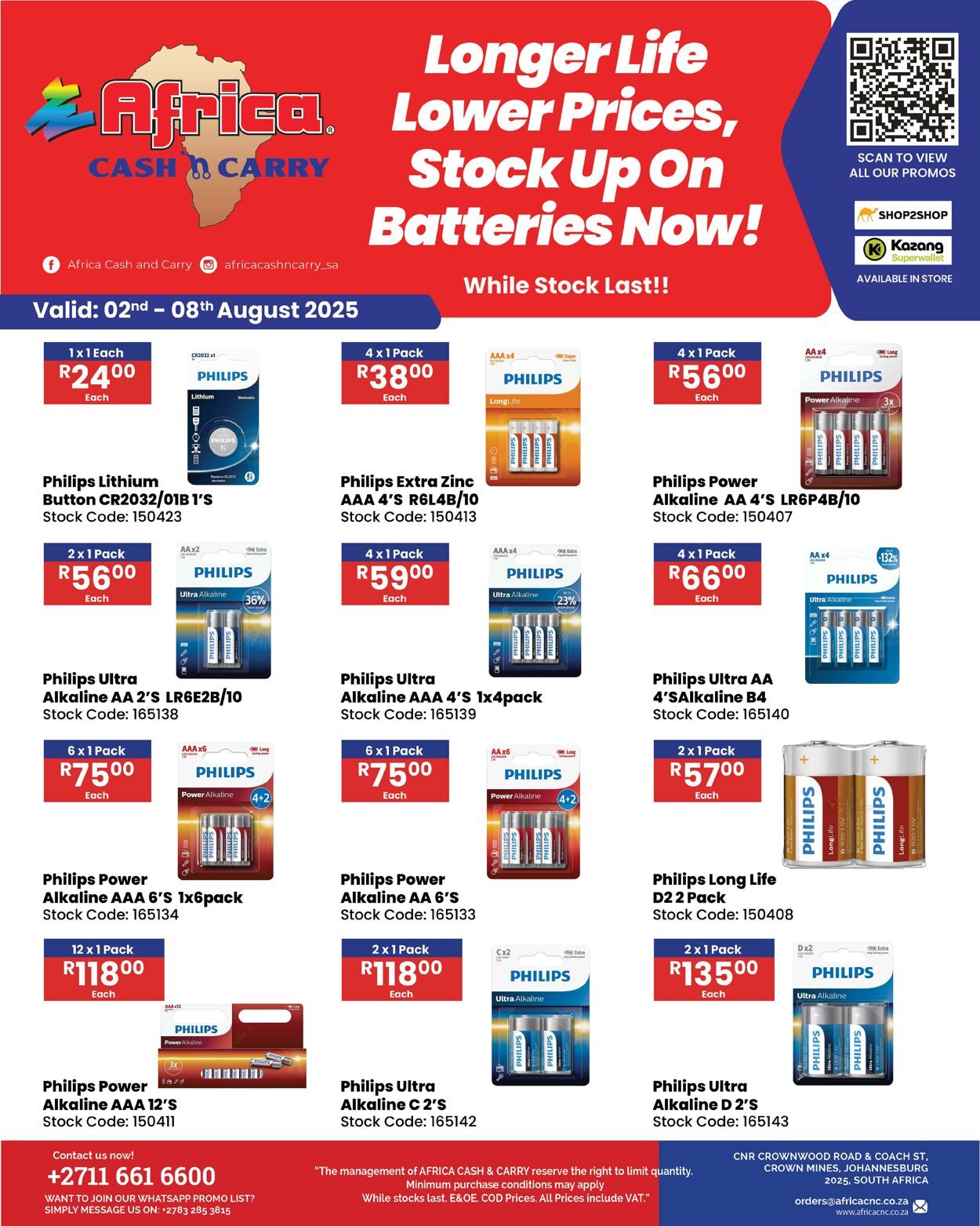 Special Africa Cash&Carry 02.08.2025 - 08.08.2025
