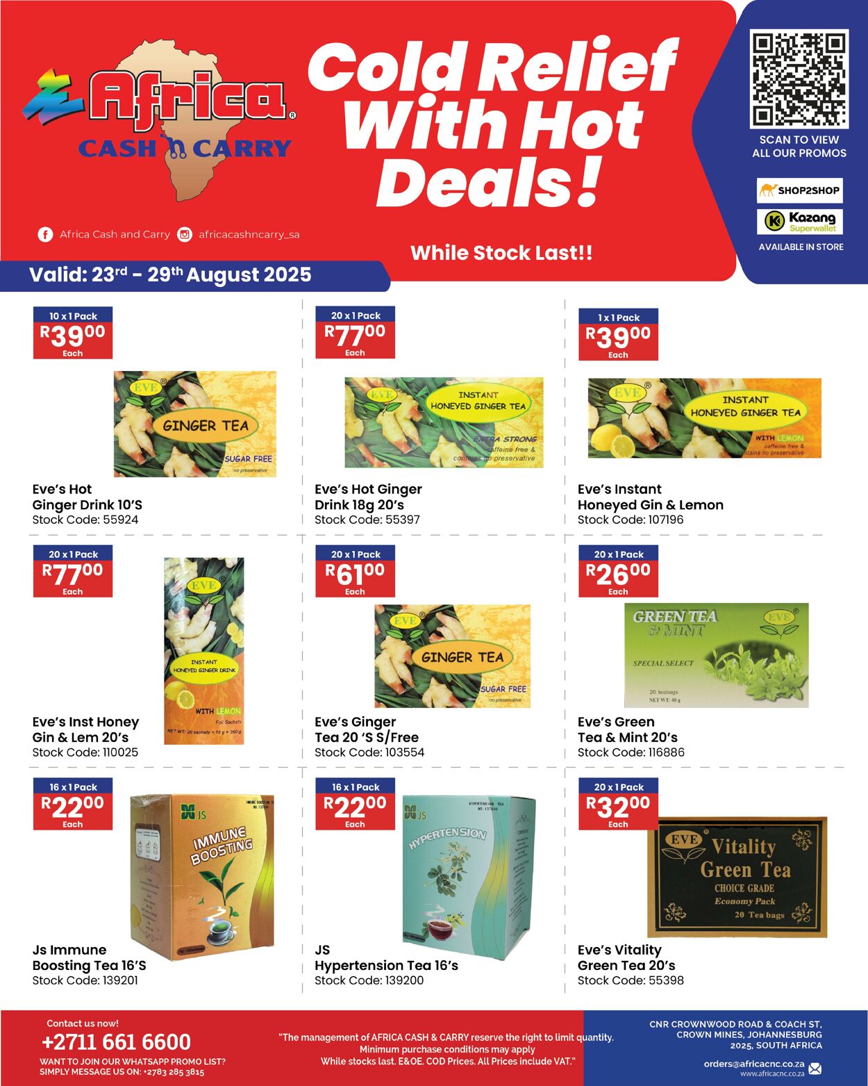 Special Africa Cash&Carry 23.08.2025 - 29.08.2025