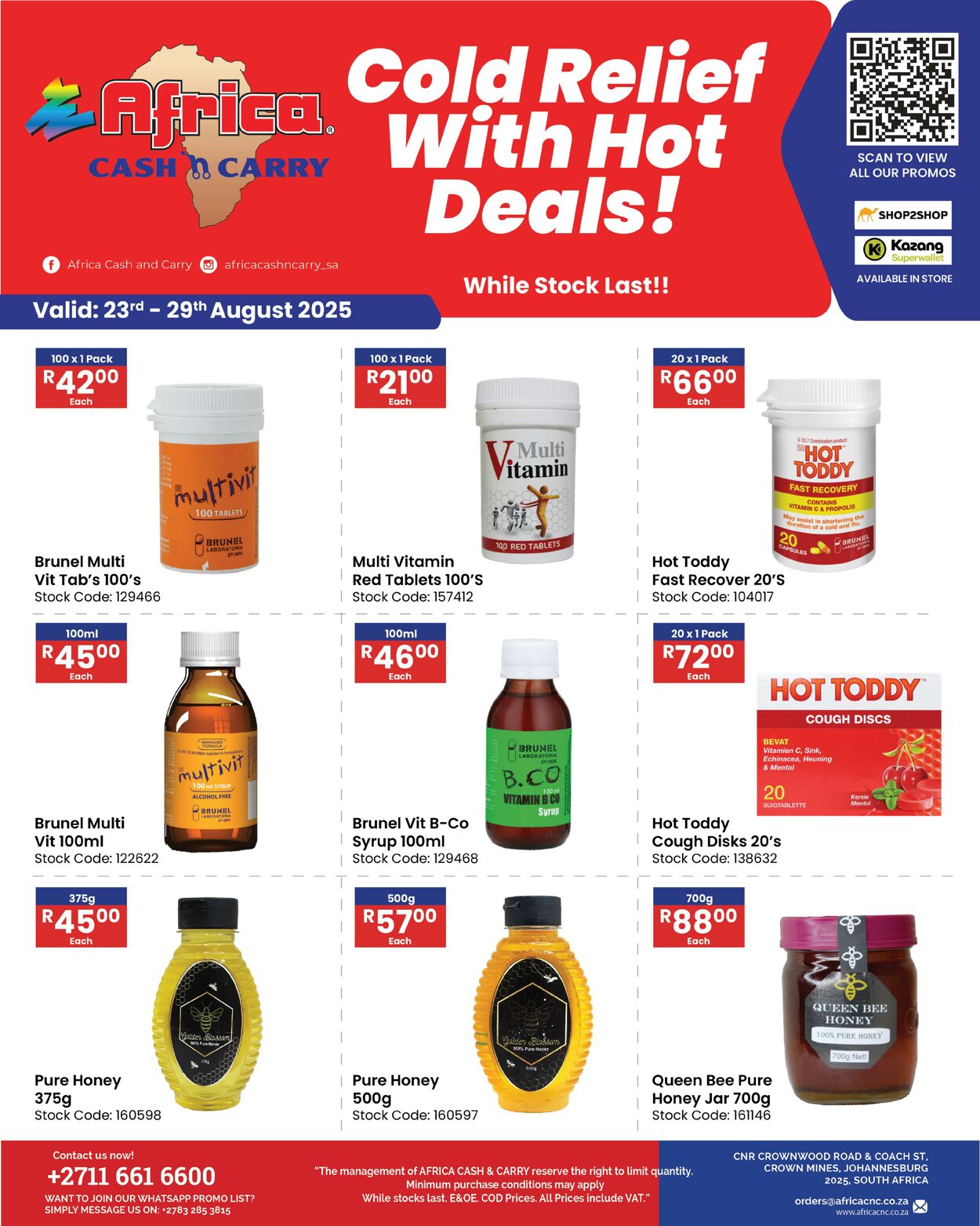 Special Africa Cash&Carry 23.08.2025 - 29.08.2025