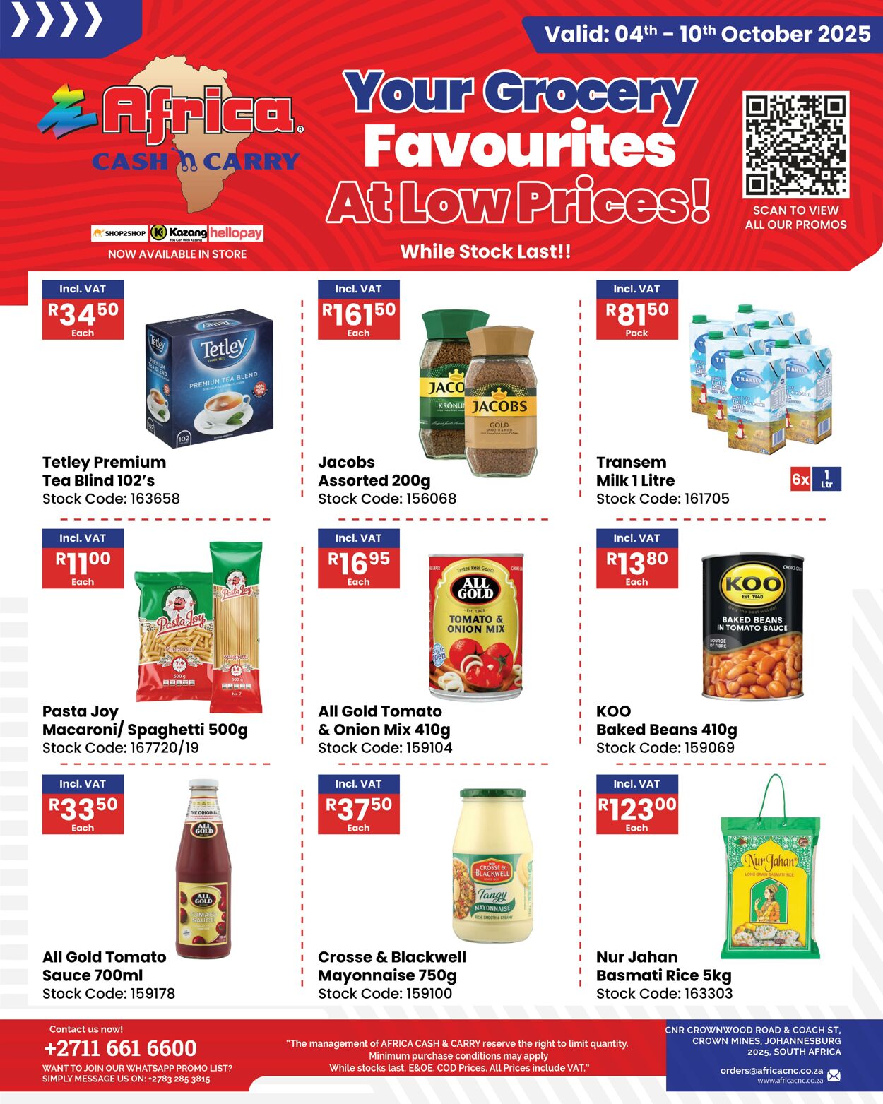 Special Africa Cash&Carry 04.10.2025 - 10.10.2025