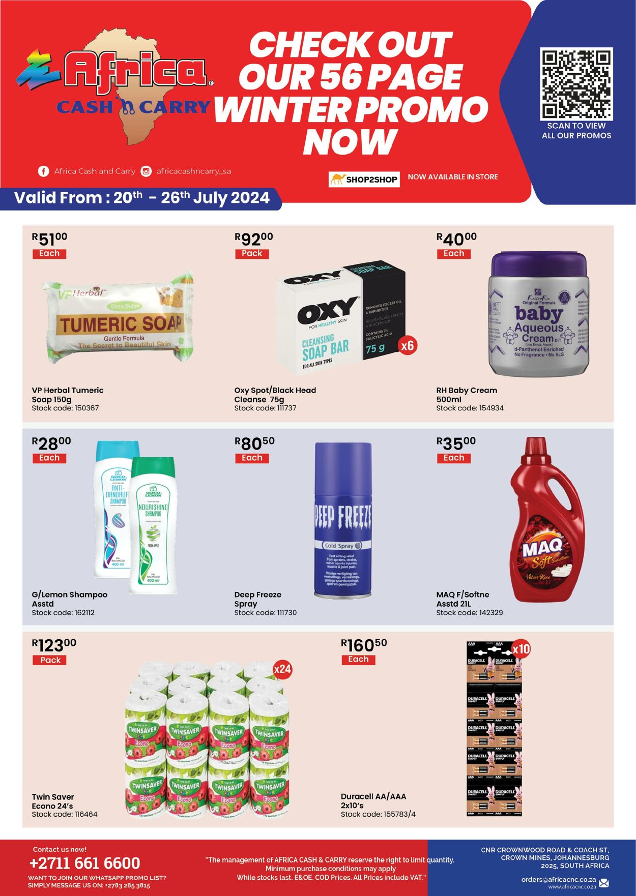 Special Africa Cash&Carry 20.07.2024 - 26.07.2024