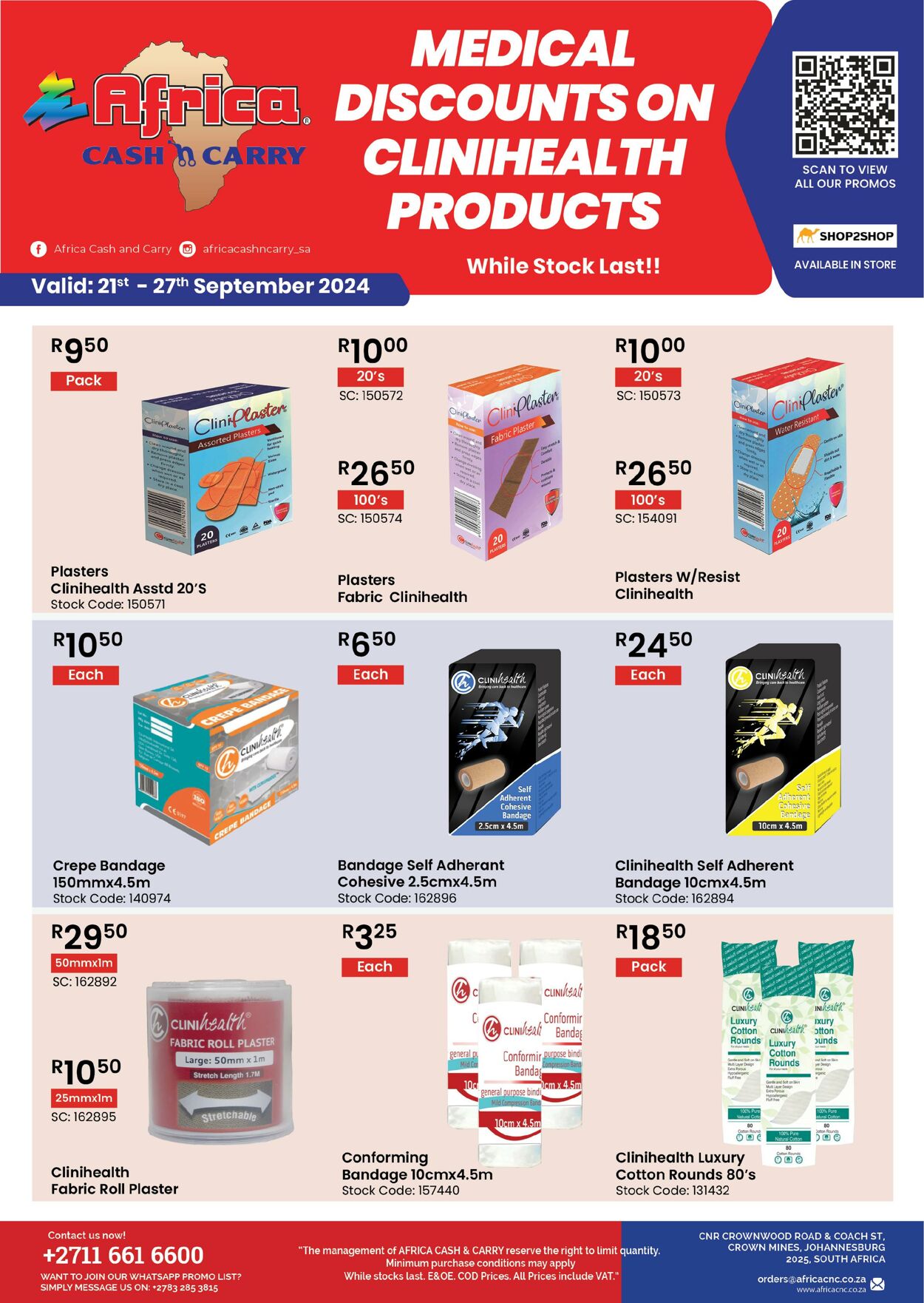 Africa Cash&Carry Promotional specials