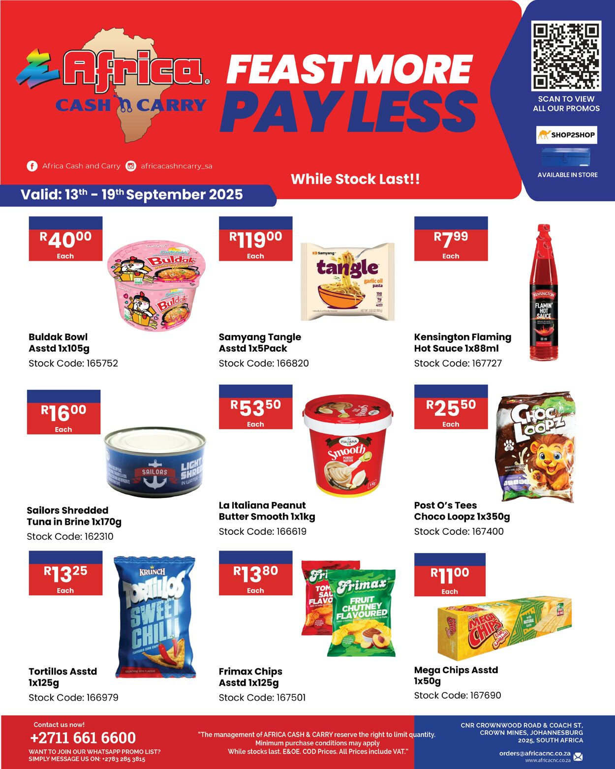 Special Africa Cash&Carry 13.09.2025 - 19.09.2025