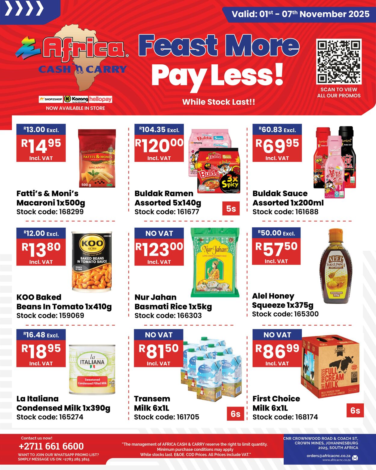 Special Africa Cash&Carry 01.11.2025 - 07.11.2025