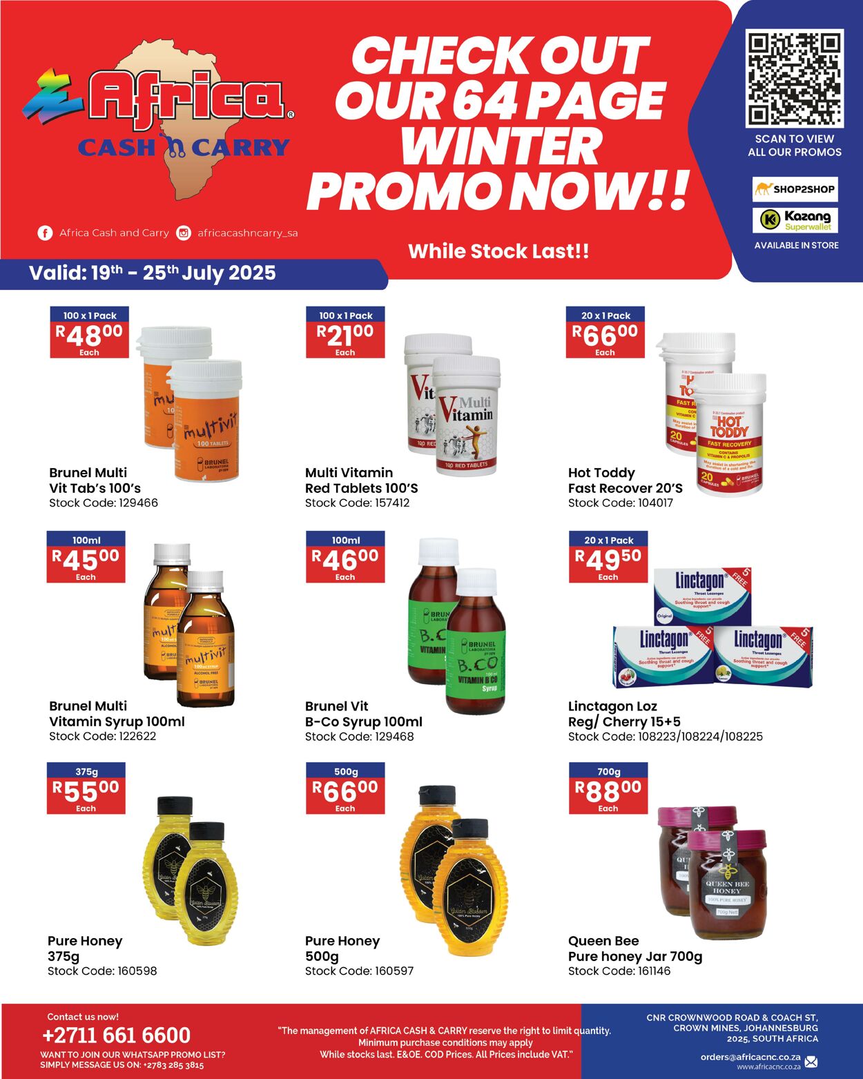 Special Africa Cash&Carry 19.07.2025 - 25.07.2025