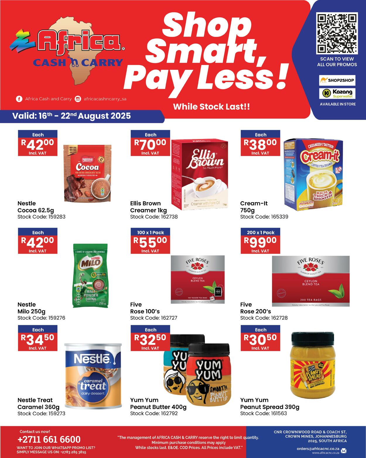 Special Africa Cash&Carry 16.08.2025 - 22.08.2025