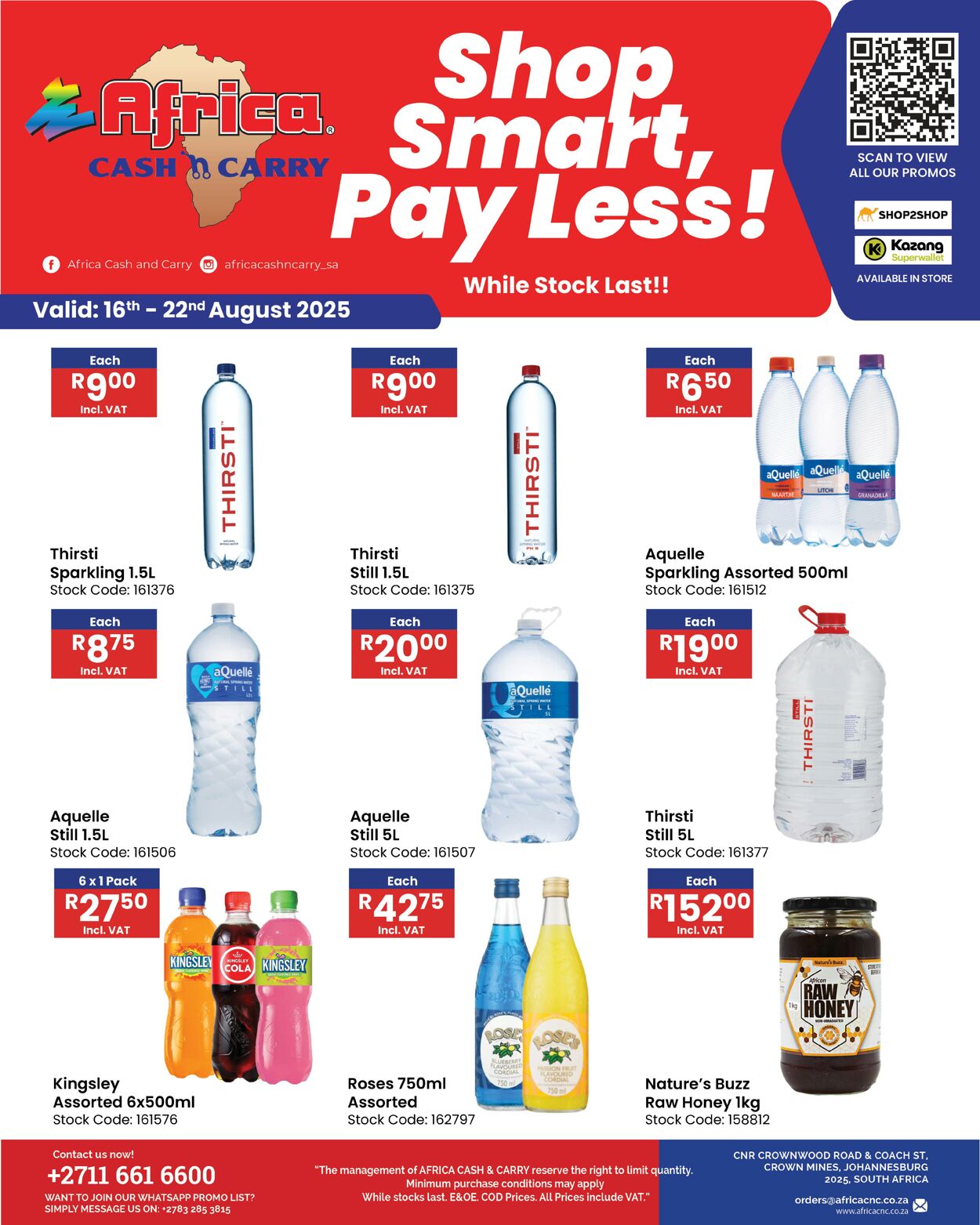 Special Africa Cash&Carry 16.08.2025 - 22.08.2025