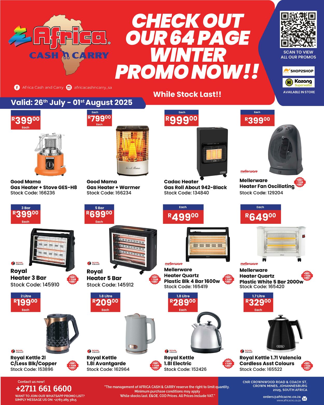 Special Africa Cash&Carry 26.07.2025 - 01.08.2025