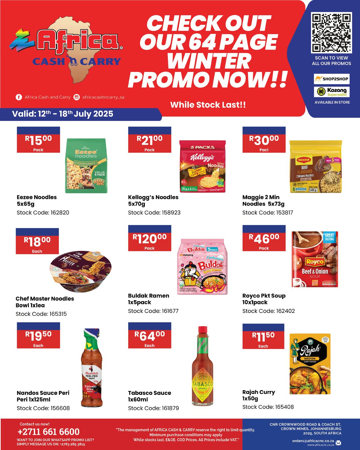 Special Africa Cash&Carry 12.07.2025 - 18.07.2025