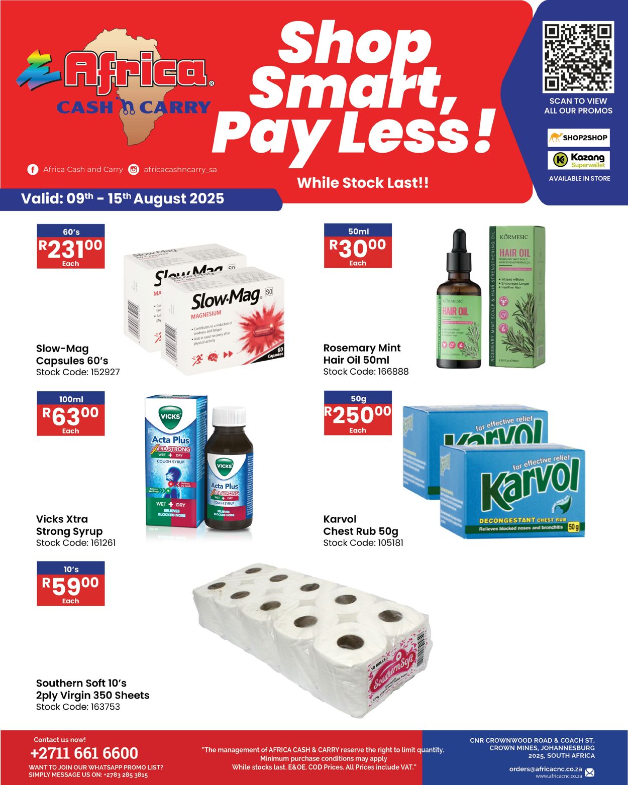 Special Africa Cash&Carry 09.08.2025 - 15.08.2025