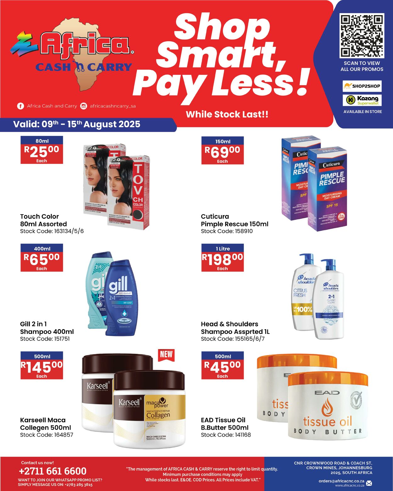 Special Africa Cash&Carry 09.08.2025 - 15.08.2025