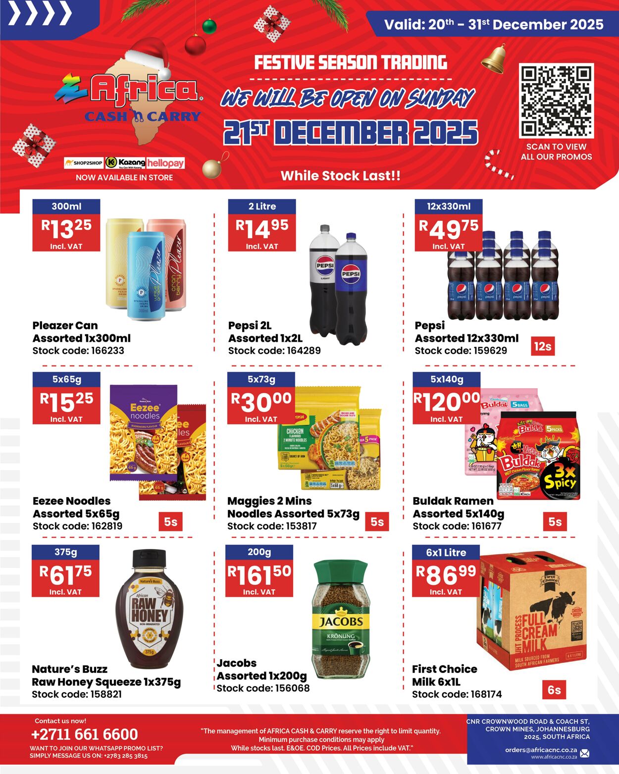 Special Africa Cash&Carry 20.12.2025 - 31.12.2025