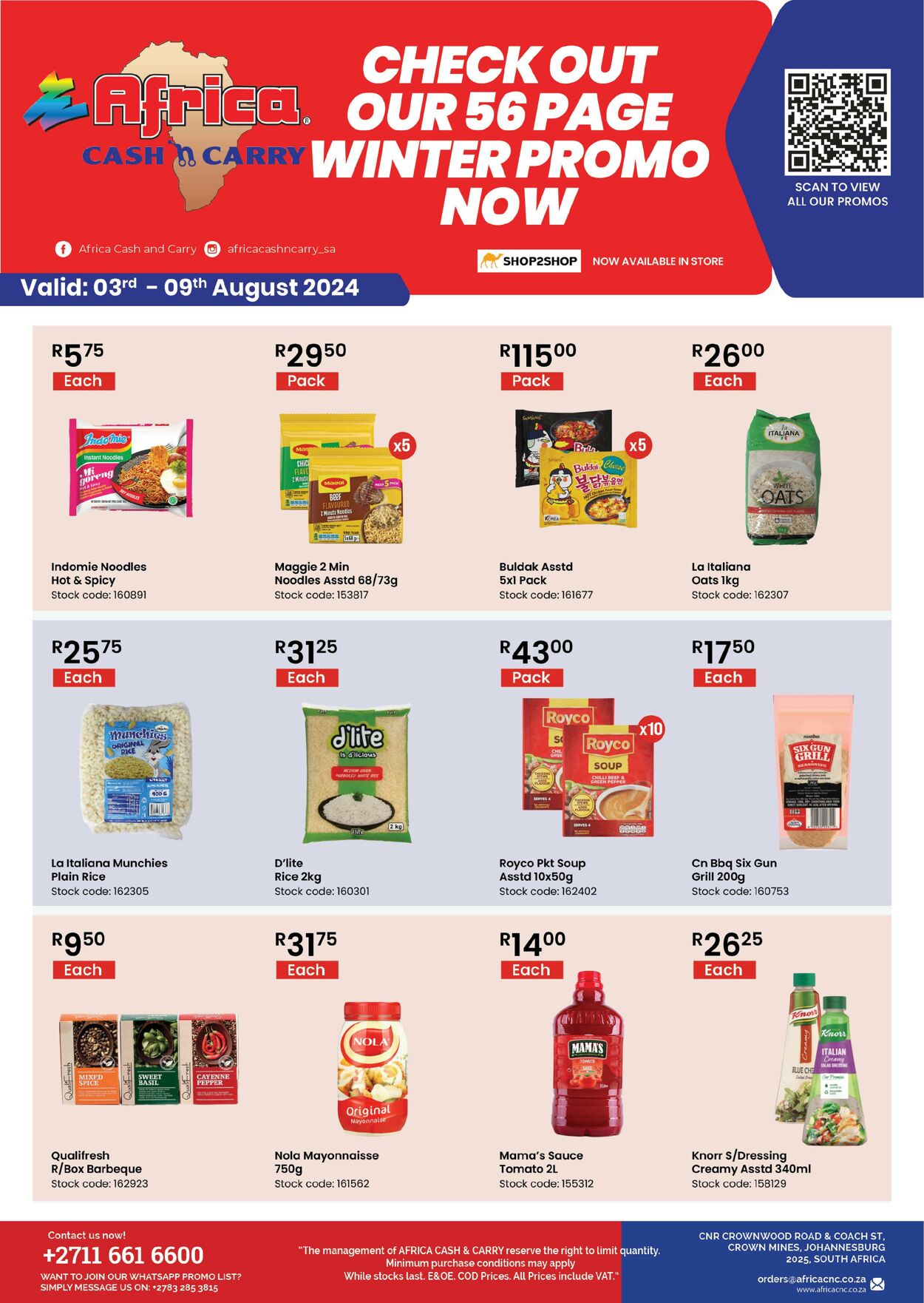 Special Africa Cash&Carry 03.08.2024 - 09.08.2024