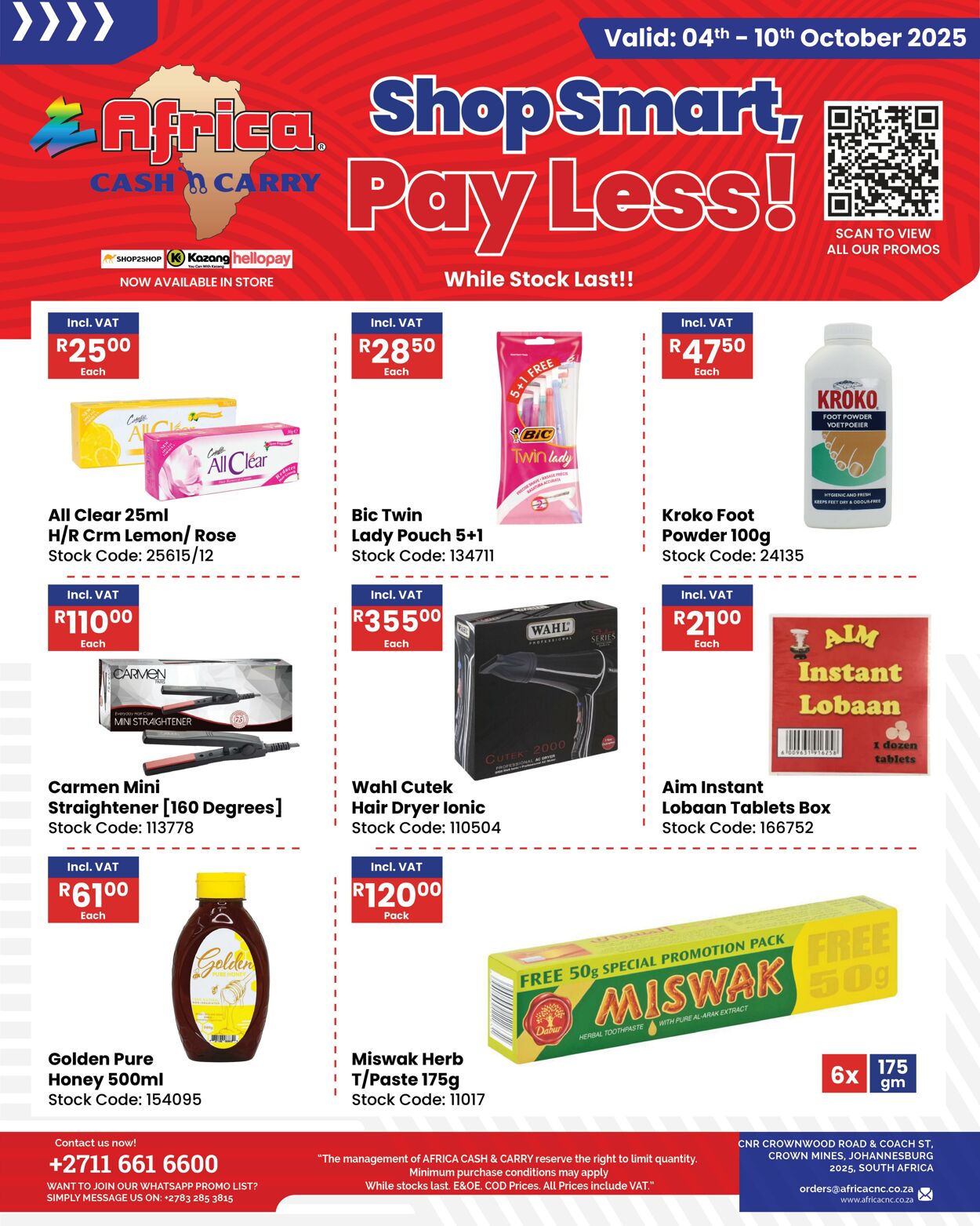Special Africa Cash&Carry 11.10.2025 - 17.10.2025