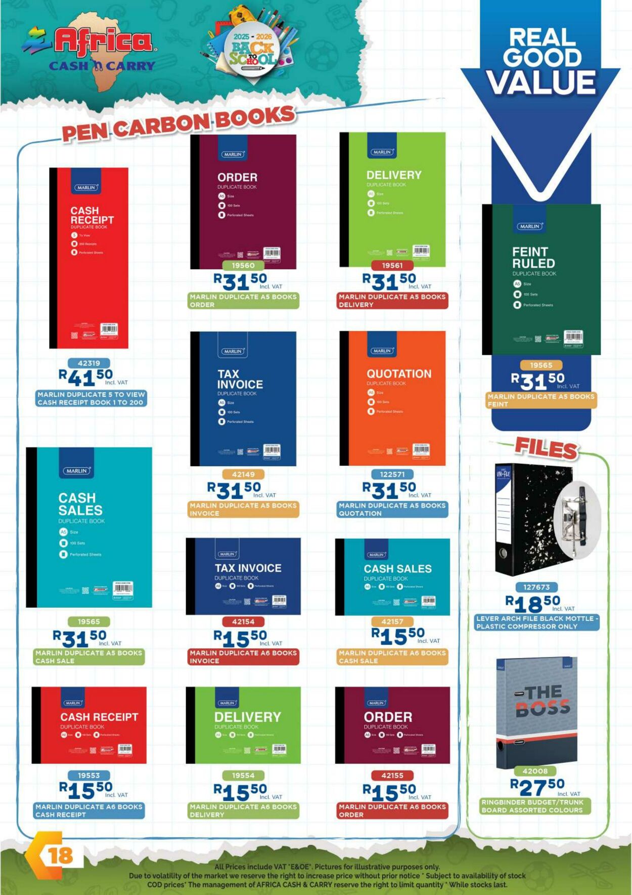 Special Africa Cash&Carry 06.11.2025 - 06.01.2026