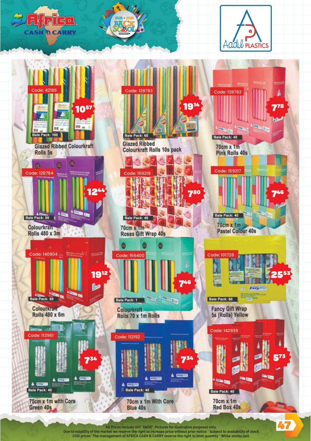 Special Africa Cash&Carry 06.11.2025 - 06.01.2026