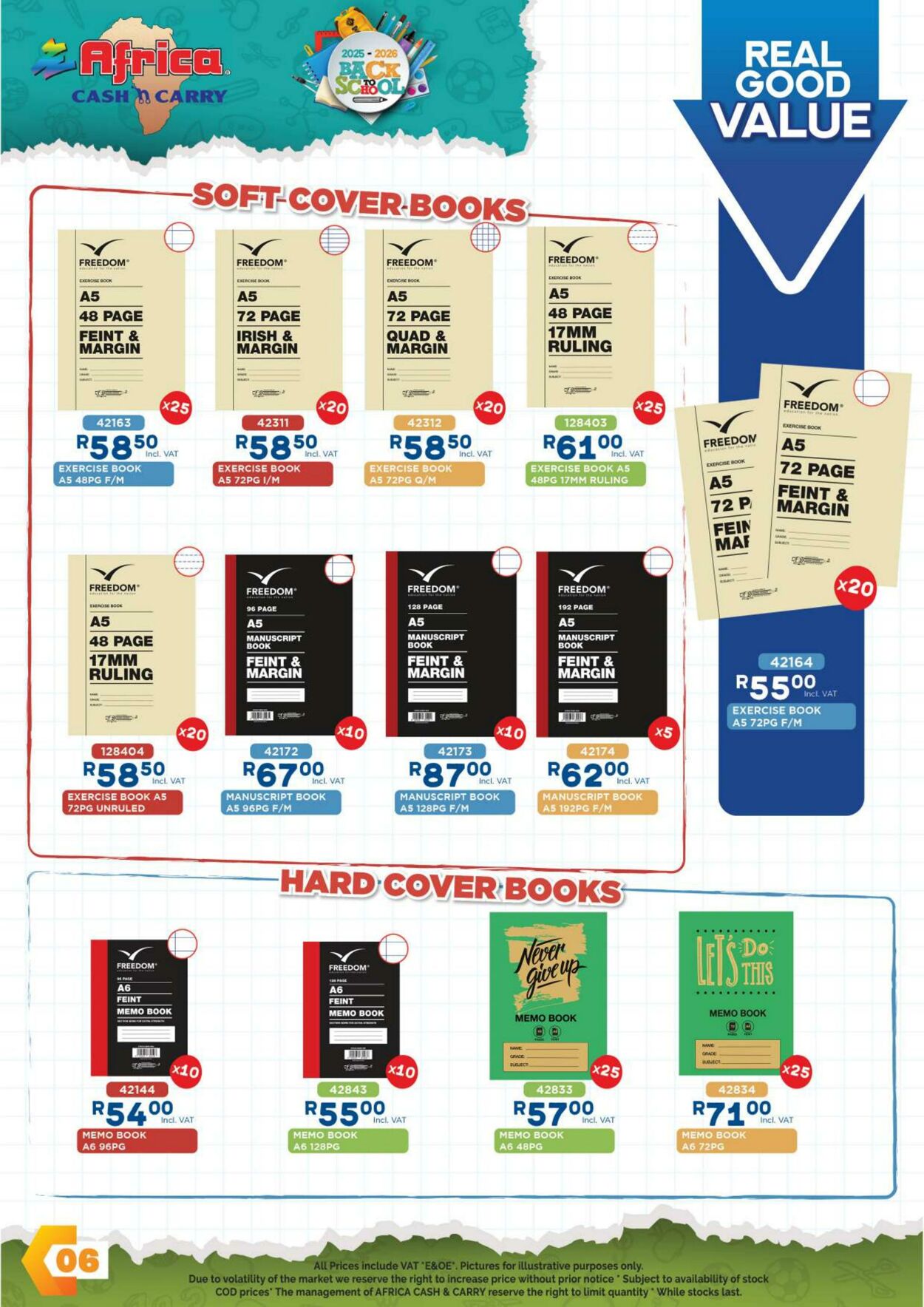 Special Africa Cash&Carry 06.11.2025 - 06.01.2026
