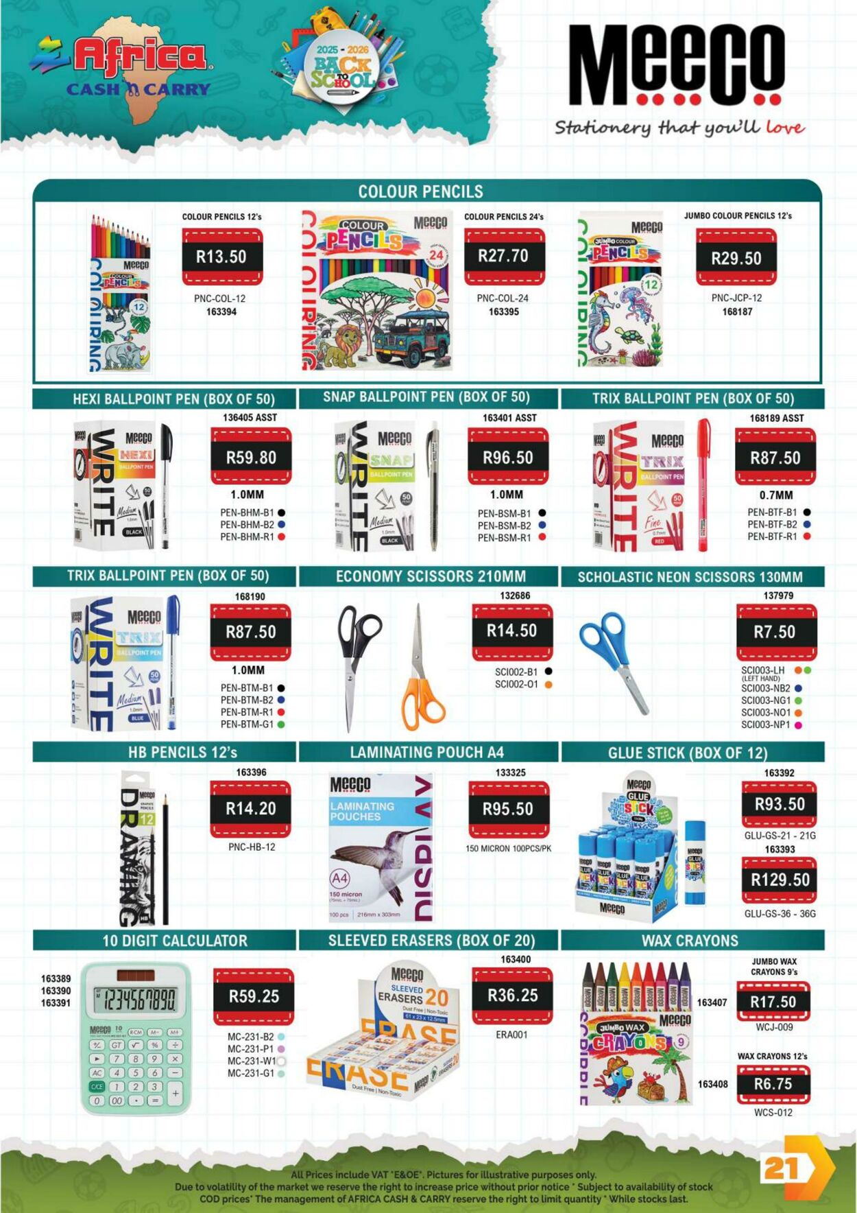 Special Africa Cash&Carry 06.11.2025 - 06.01.2026