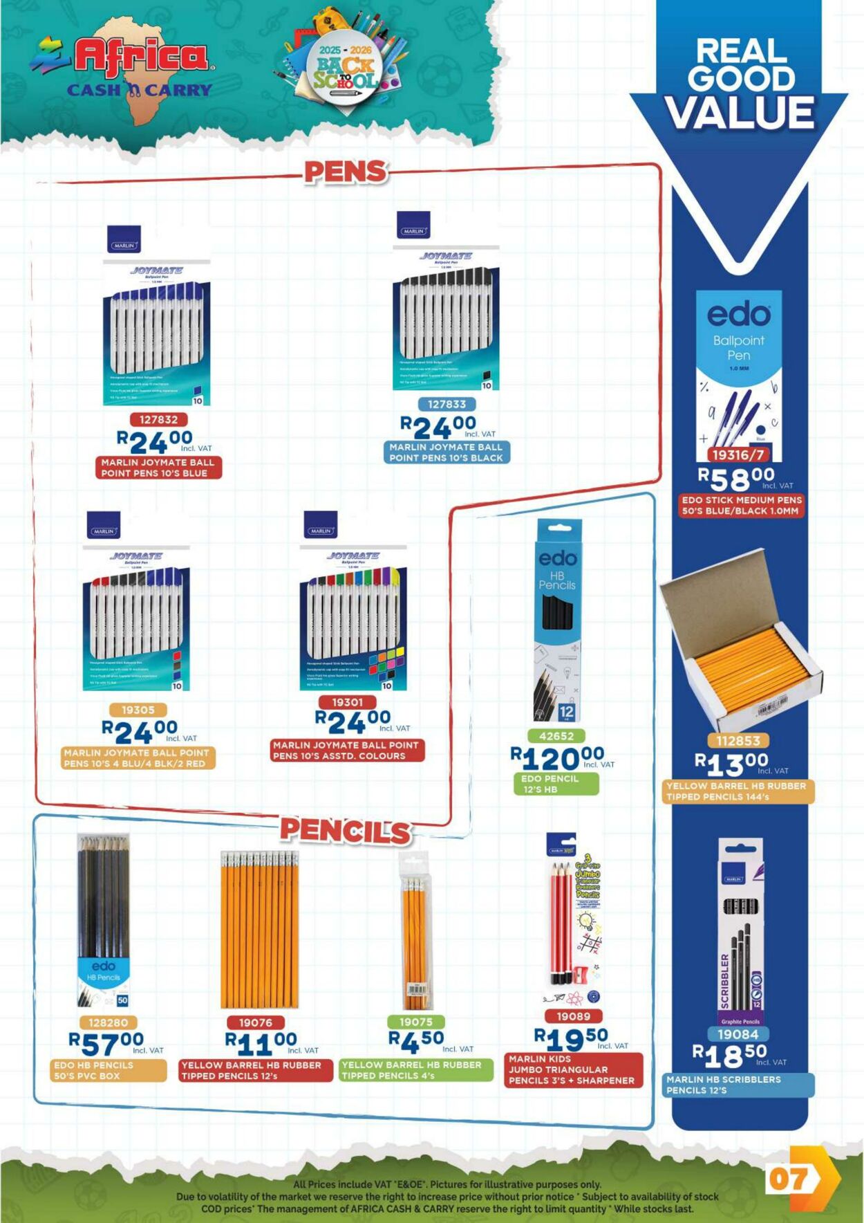 Special Africa Cash&Carry 06.11.2025 - 06.01.2026
