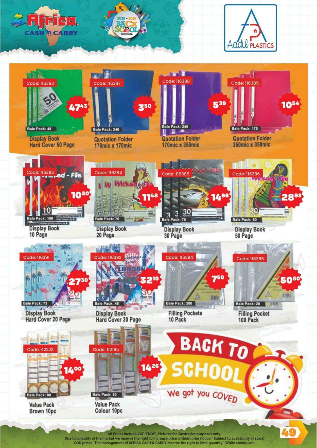 Special Africa Cash&Carry 06.11.2025 - 06.01.2026