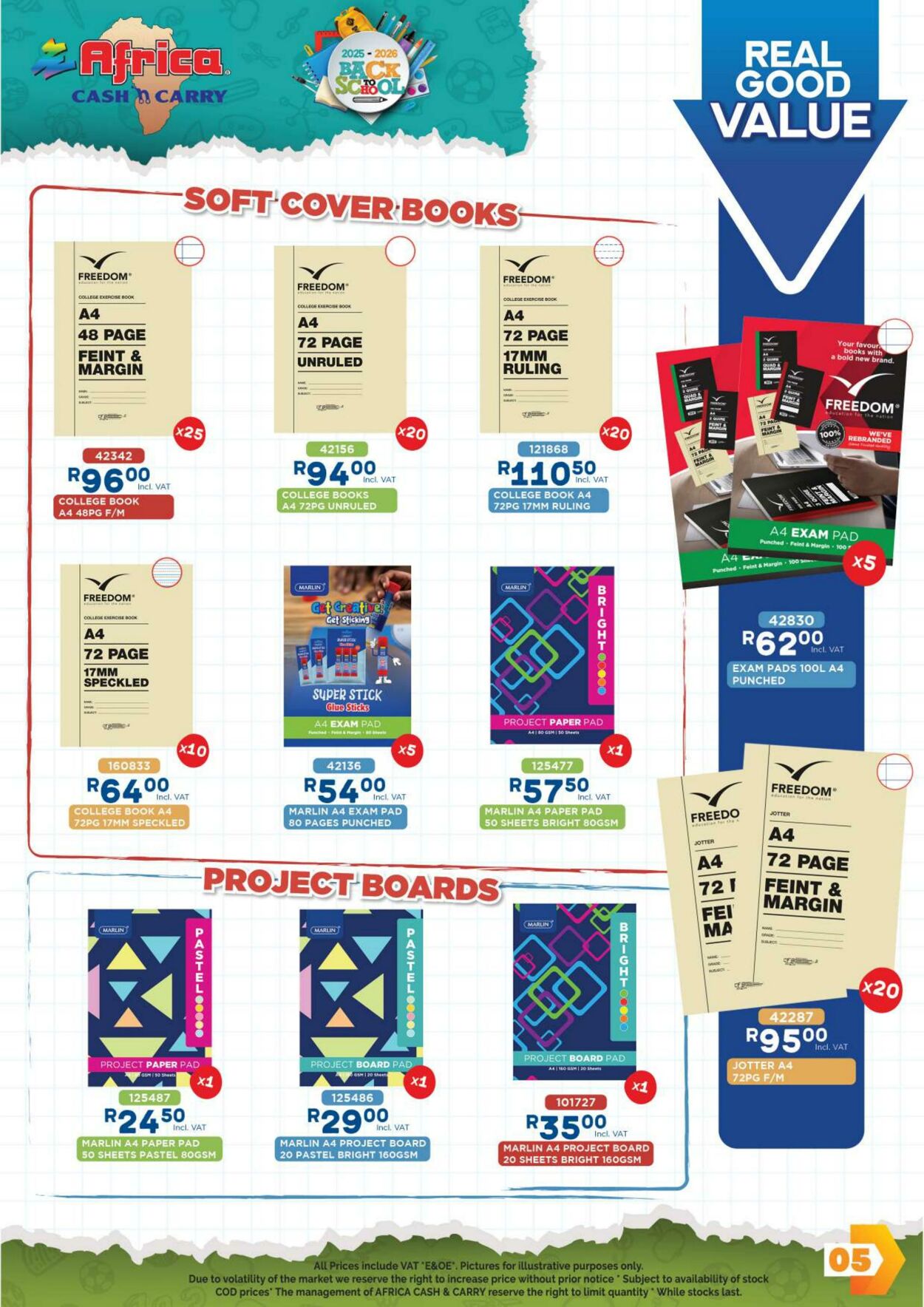 Special Africa Cash&Carry 06.11.2025 - 06.01.2026