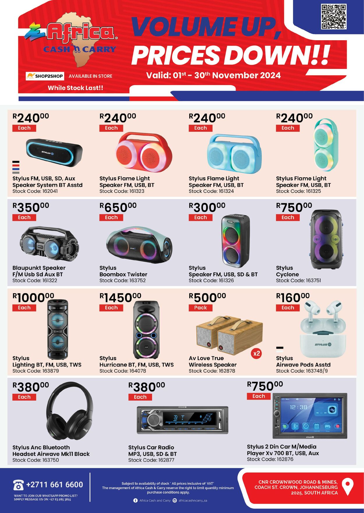 Special Africa Cash&Carry 01.11.2024 - 30.11.2024