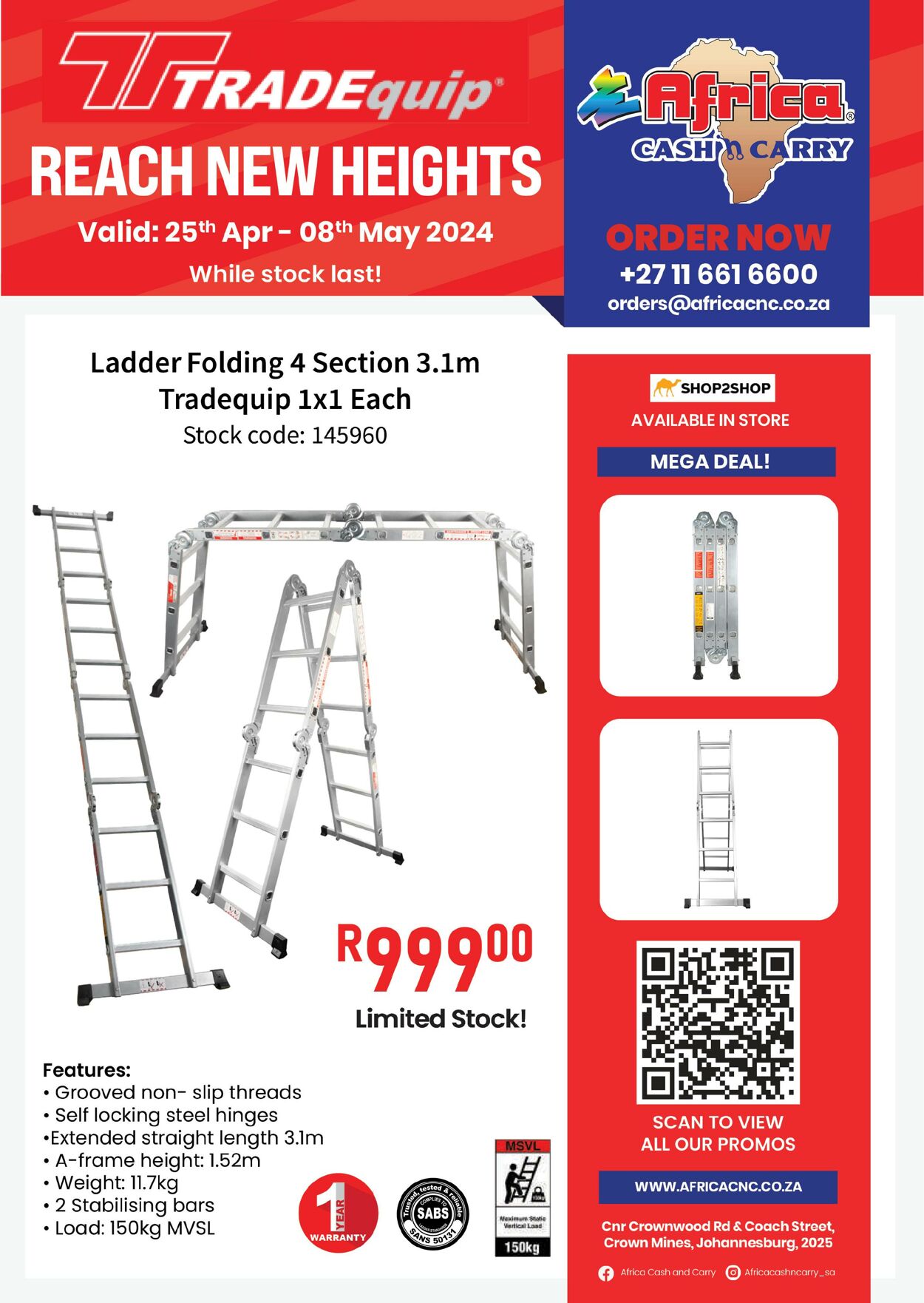 Special Africa Cash&Carry 25.04.2024 - 08.05.2024