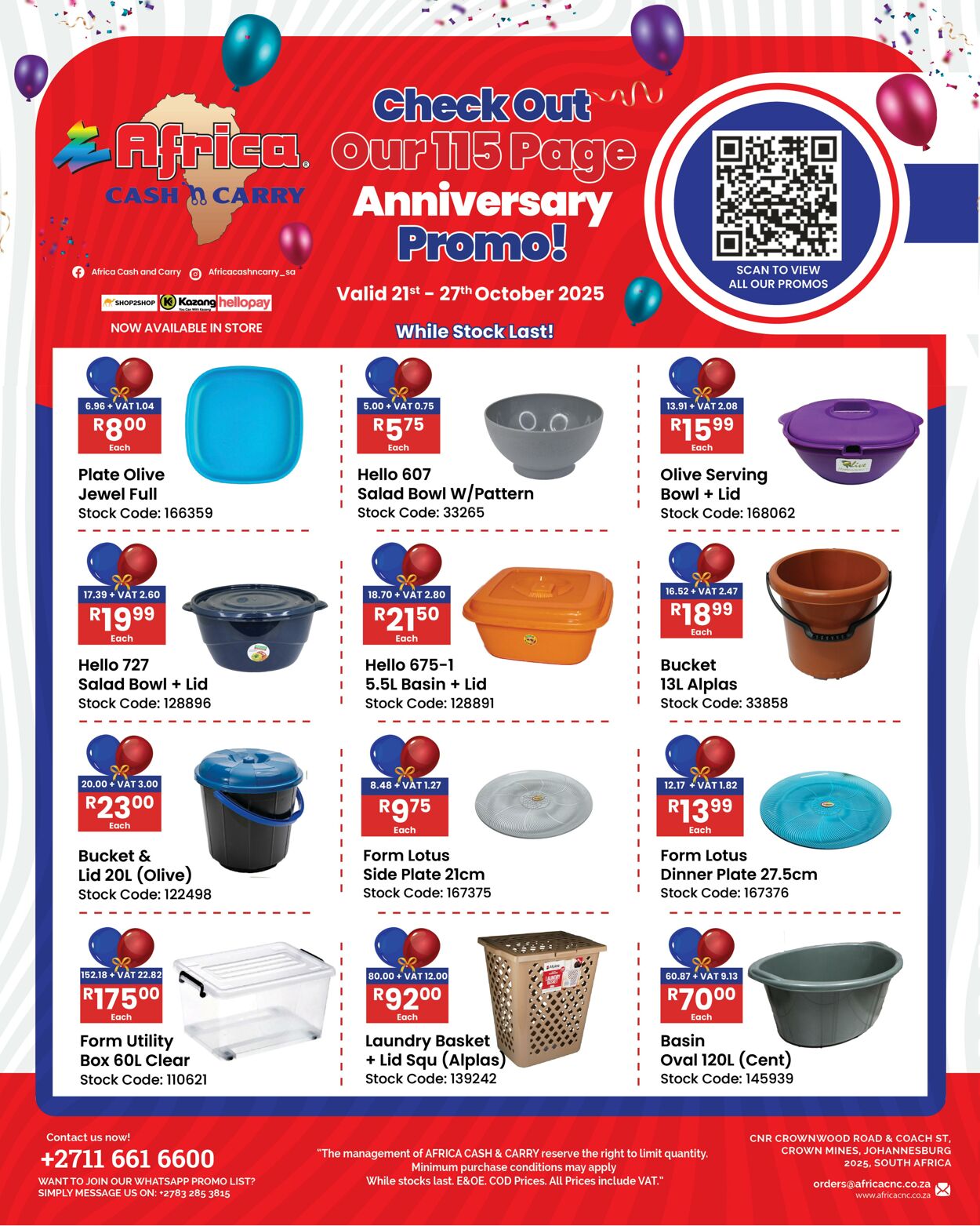 Special Africa Cash&Carry 21.10.2025 - 27.10.2025