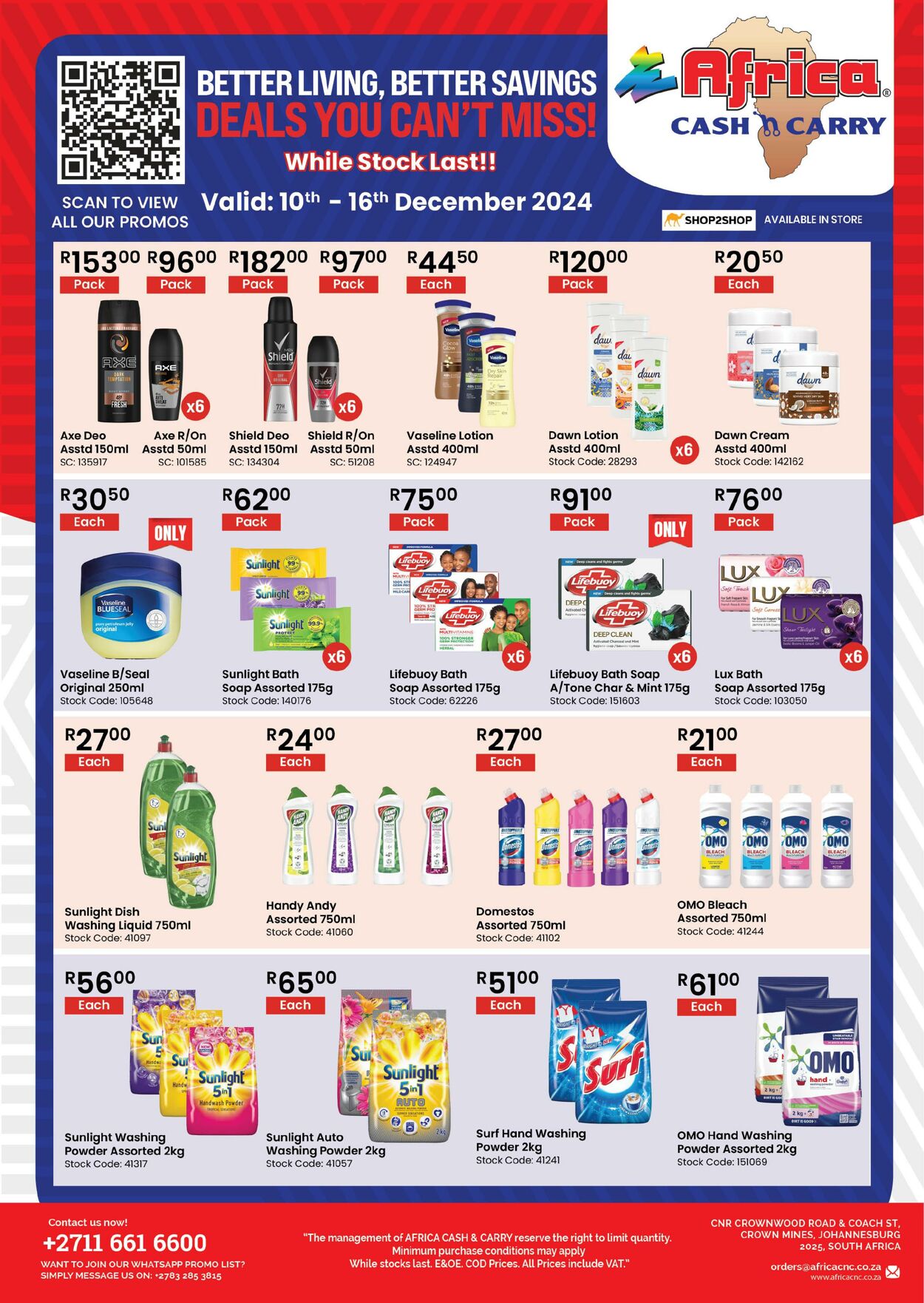 Africa Cash&Carry Promotional specials