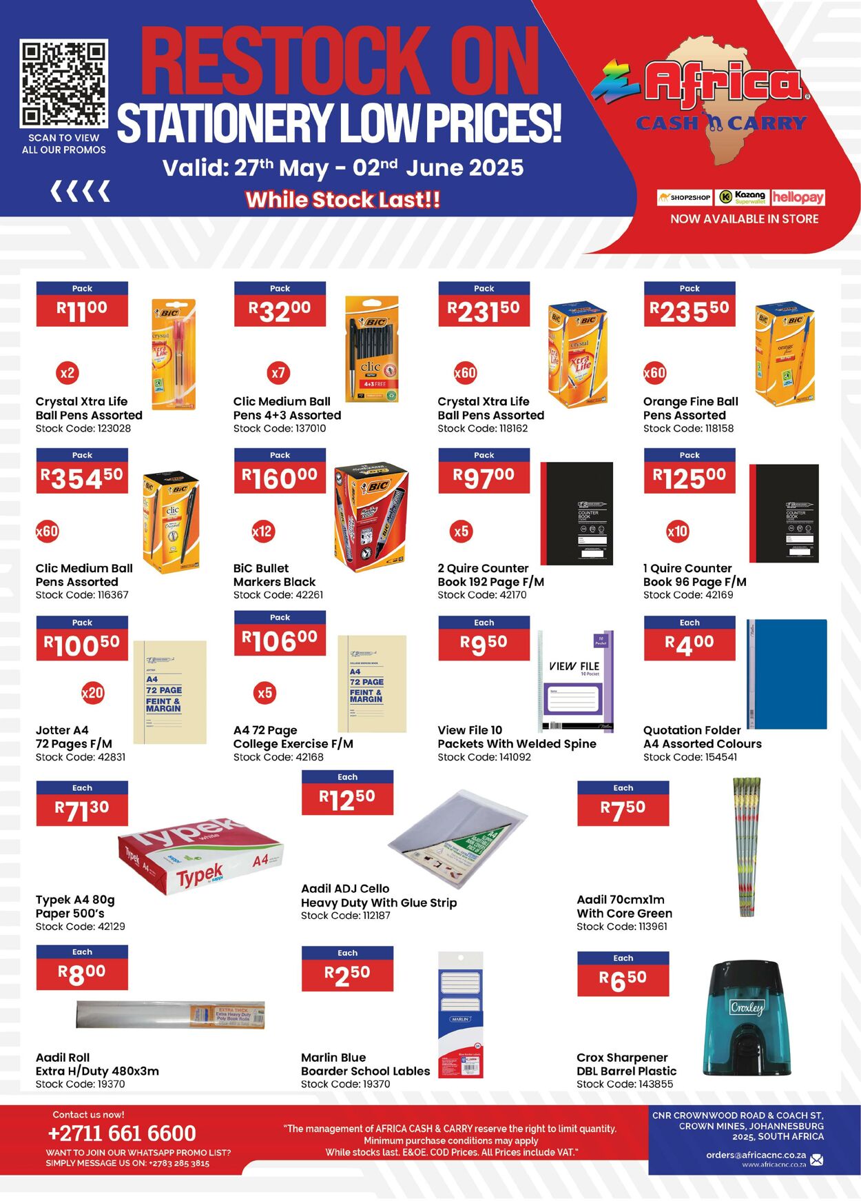 Special Africa Cash&Carry 27.05.2025 - 02.06.2025