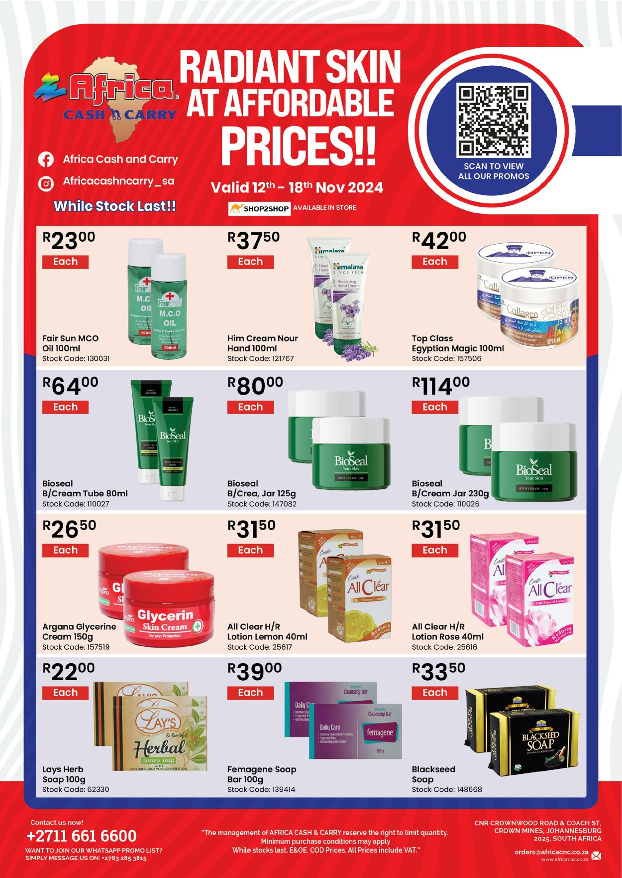 Africa Cash&Carry Promotional specials