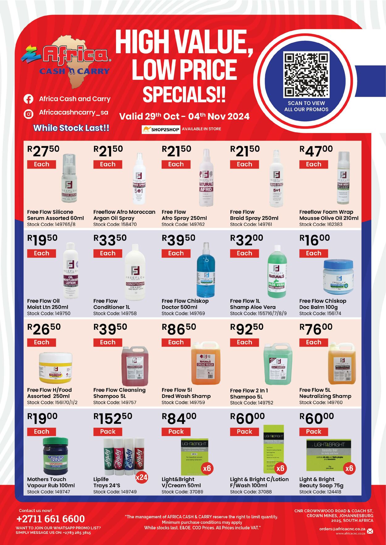 Special Africa Cash&Carry 29.10.2024 - 04.11.2024