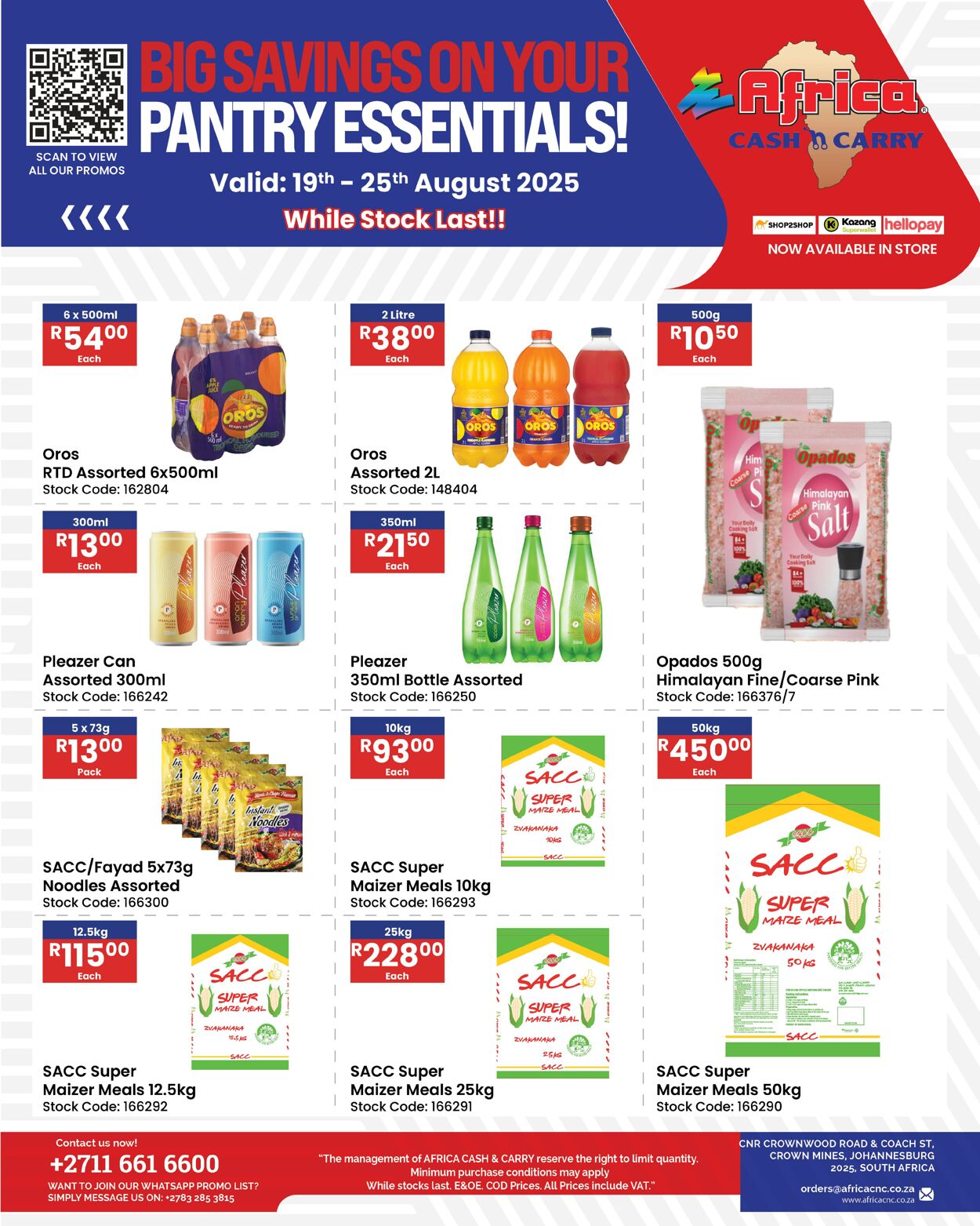 Special Africa Cash&Carry 19.08.2025 - 25.08.2025