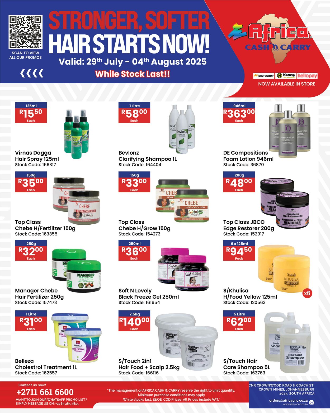Special Africa Cash&Carry 29.07.2025 - 04.08.2025