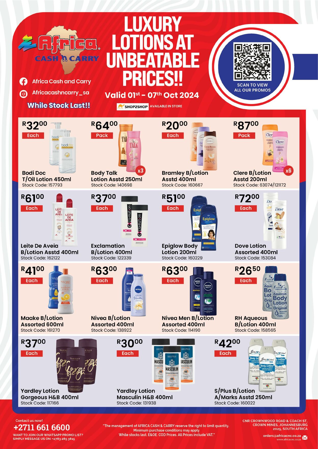 Africa Cash&Carry Promotional specials