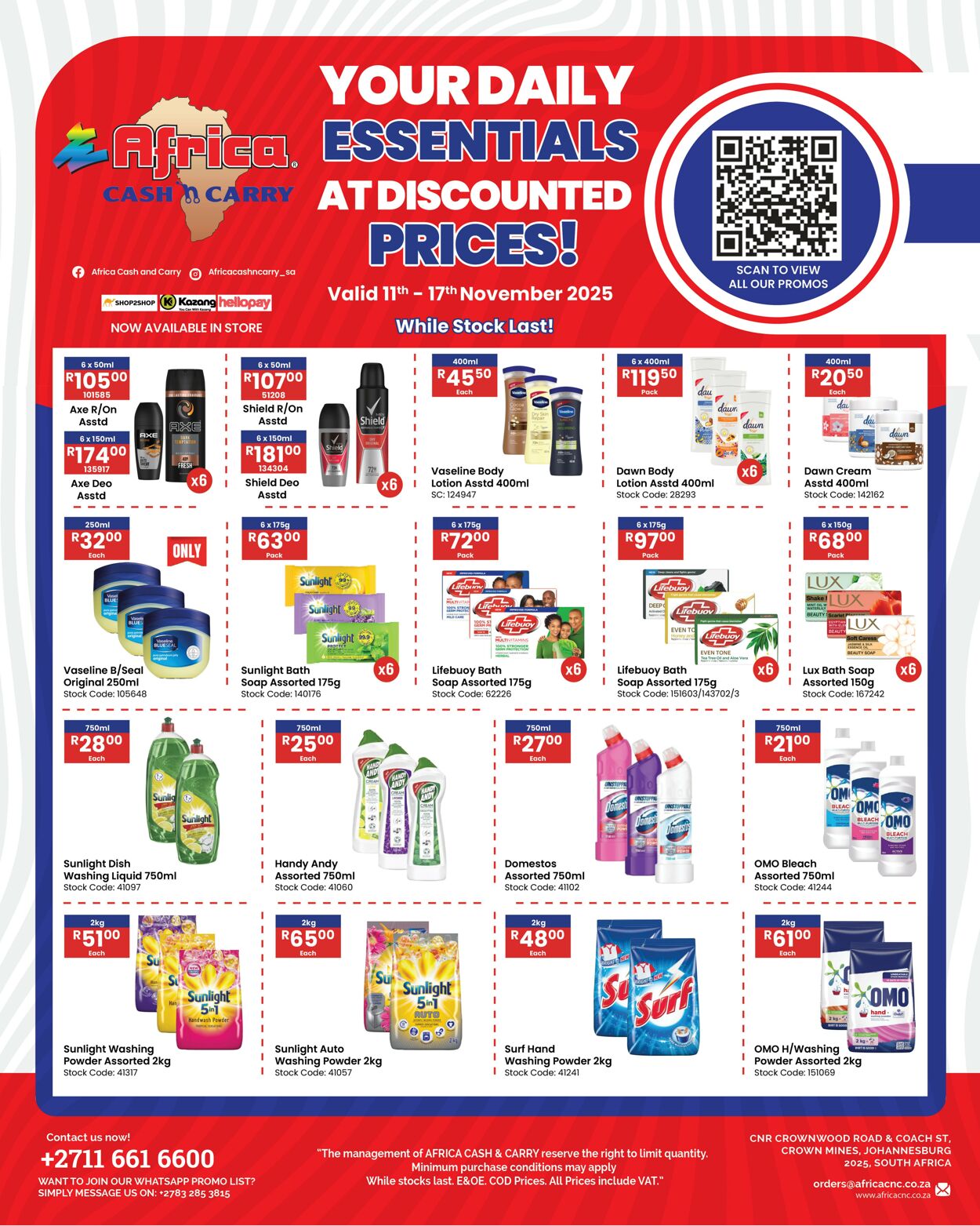 Special Africa Cash&Carry 11.11.2025 - 17.11.2025