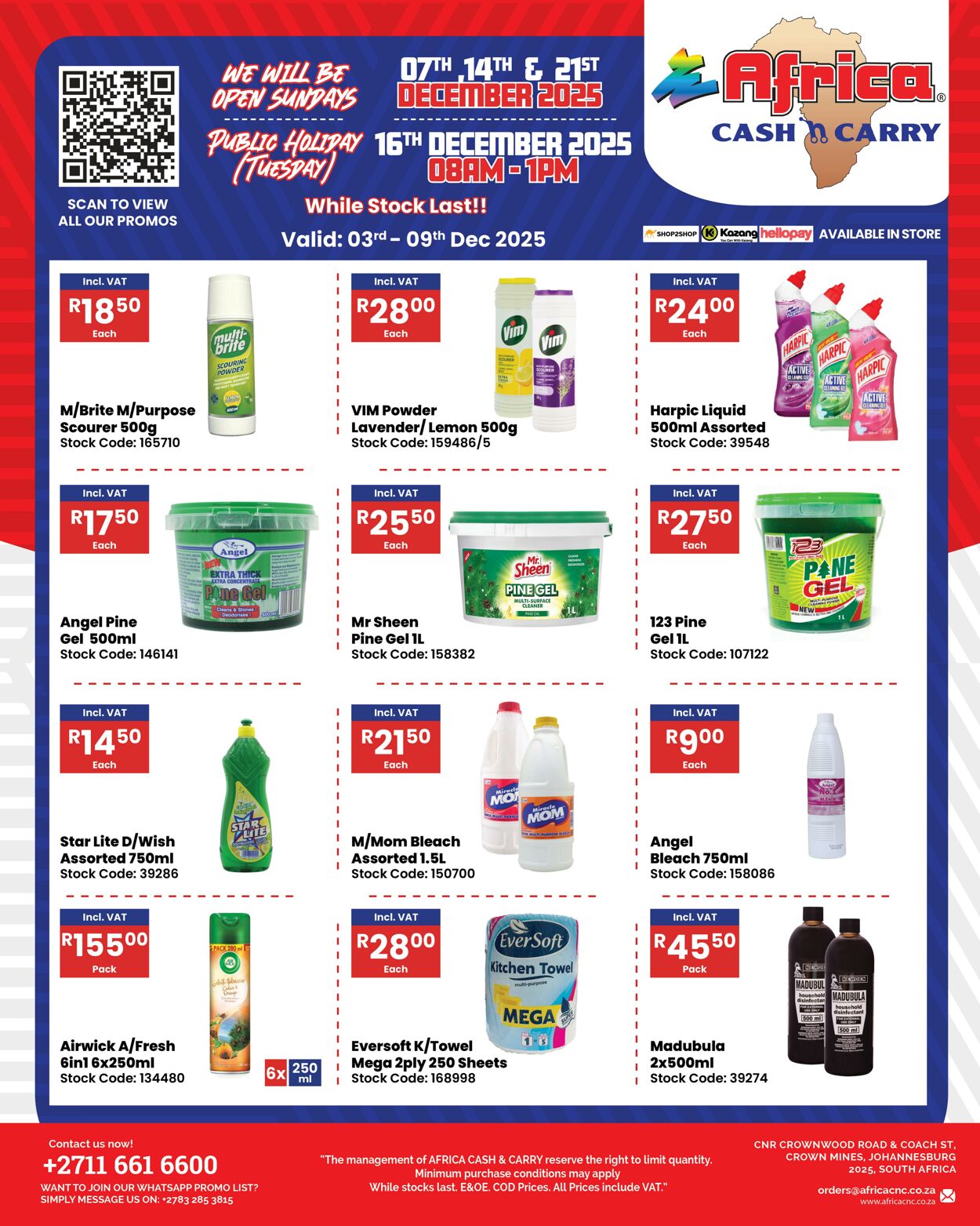 Special Africa Cash&Carry 03.12.2025 - 09.12.2025