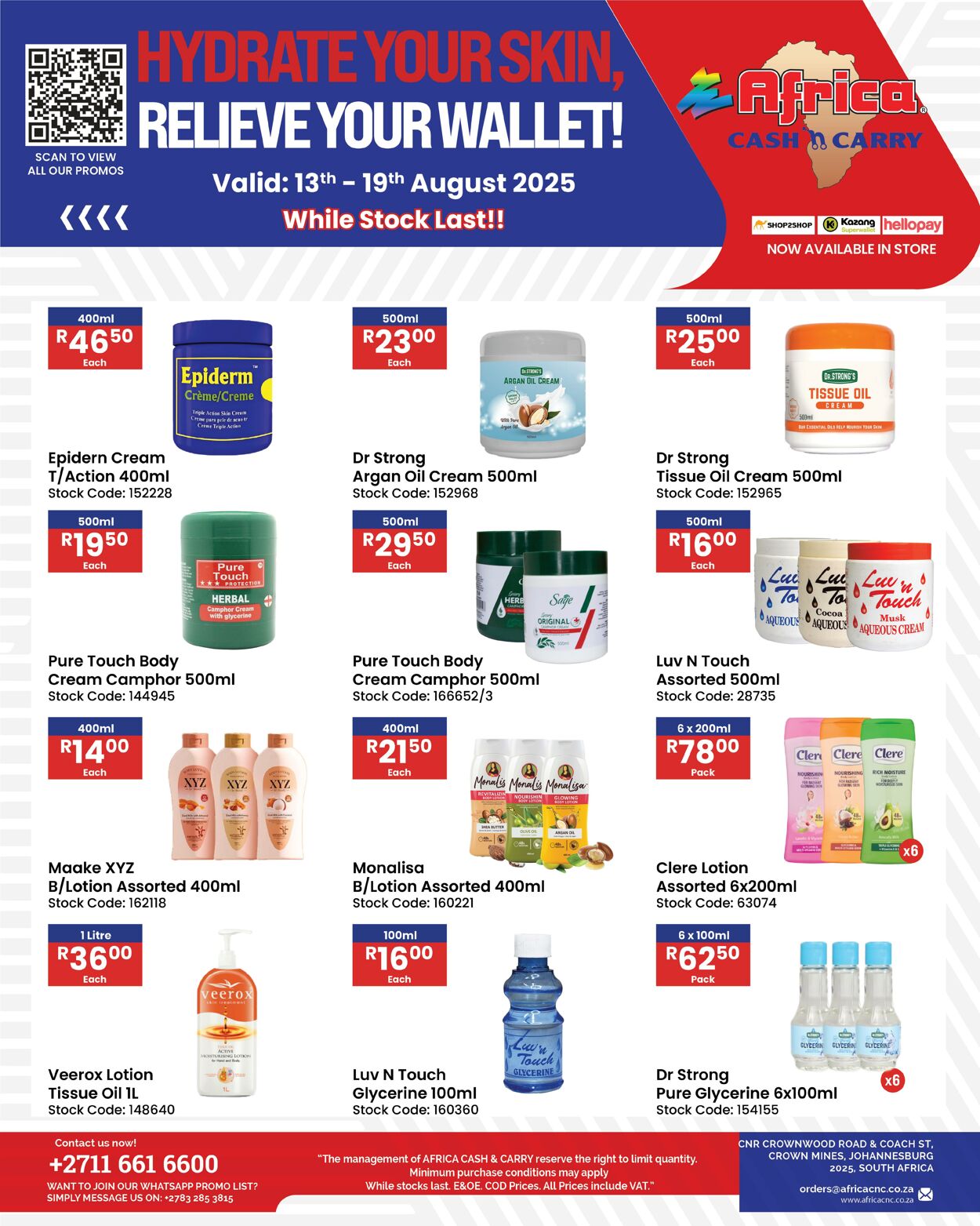 Special Africa Cash&Carry 13.08.2025 - 19.08.2025