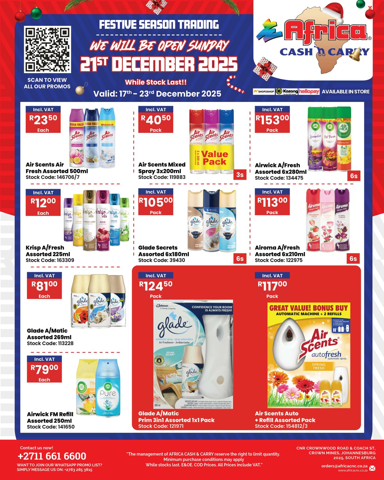 Special Africa Cash&Carry 17.12.2025 - 23.12.2025
