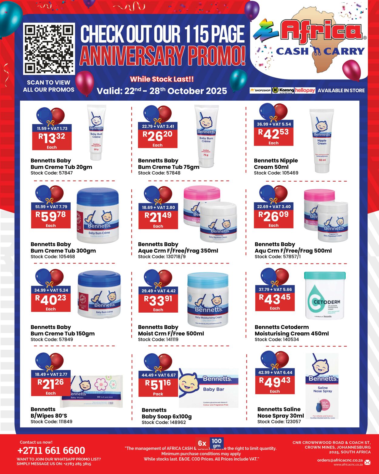Special Africa Cash&Carry 22.10.2025 - 28.10.2025