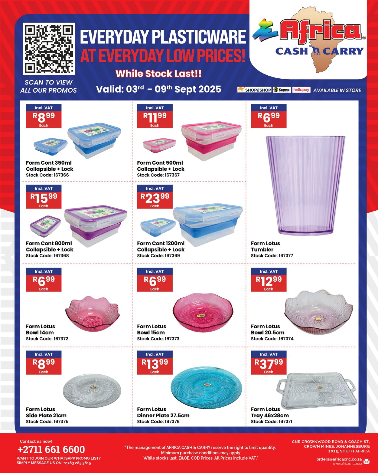 Special Africa Cash&Carry 03.09.2025 - 09.09.2025
